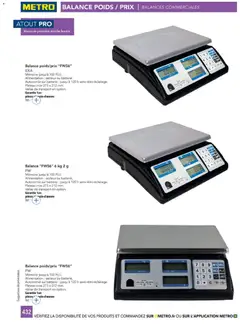 METRO - Prévisualisation de METRO - CHR Équipement valide à partir de 01.01.2025 | Page: 432 | Produits: Plateau, Poids, Batterie, Valise