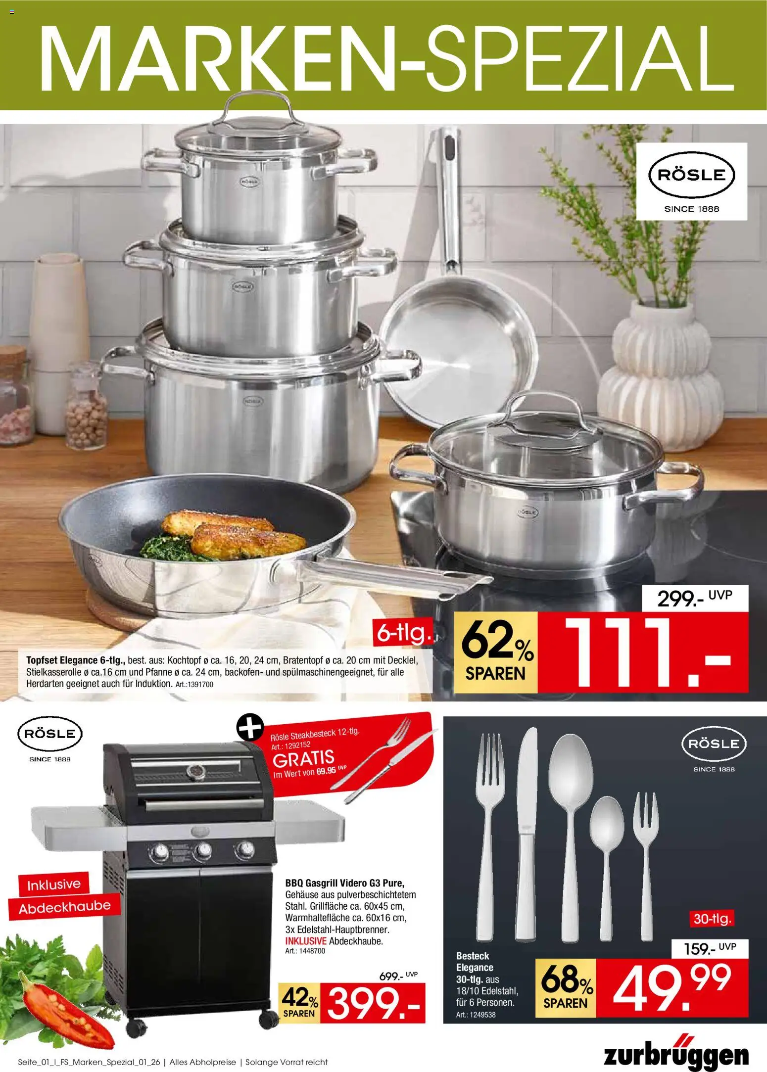 Zurbrüggen Marken-Spezial – gültig ab 16.04.2026 | Seite: 1 | Produkte: Backofen