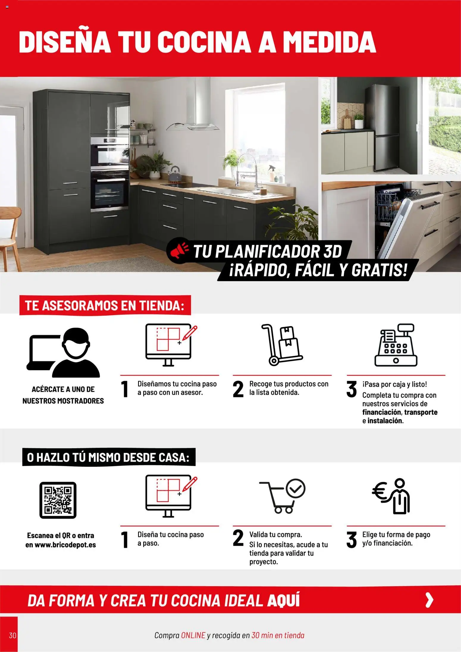 Brico Depôt Cocinas │ válido desde el 11.03.2026 | Página: 30 | Productos: Té, Cocina, Caja