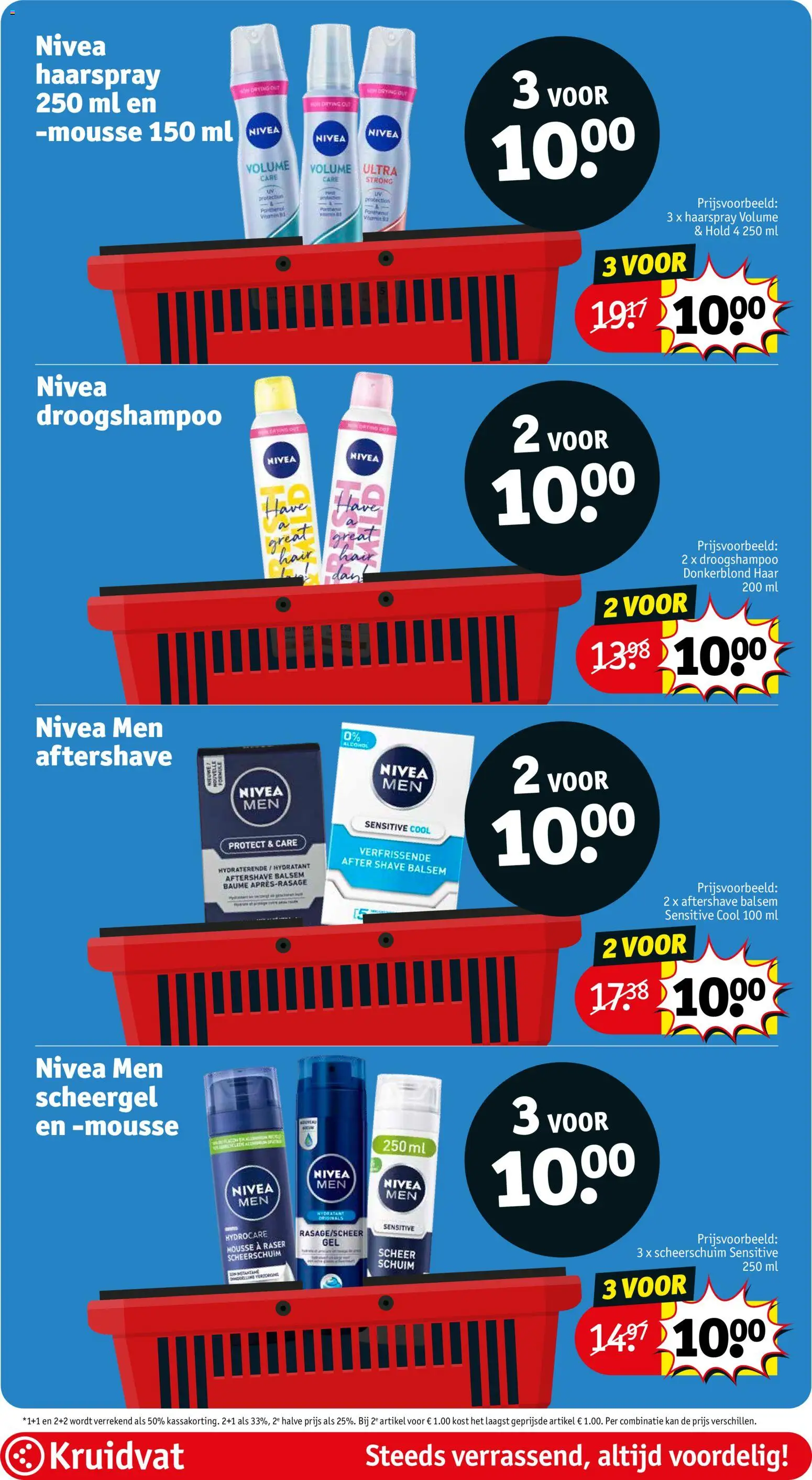 {H1} | Pagina: 23 | Producten: Haarspray, Scheerschuim, Droogshampoo, Kan