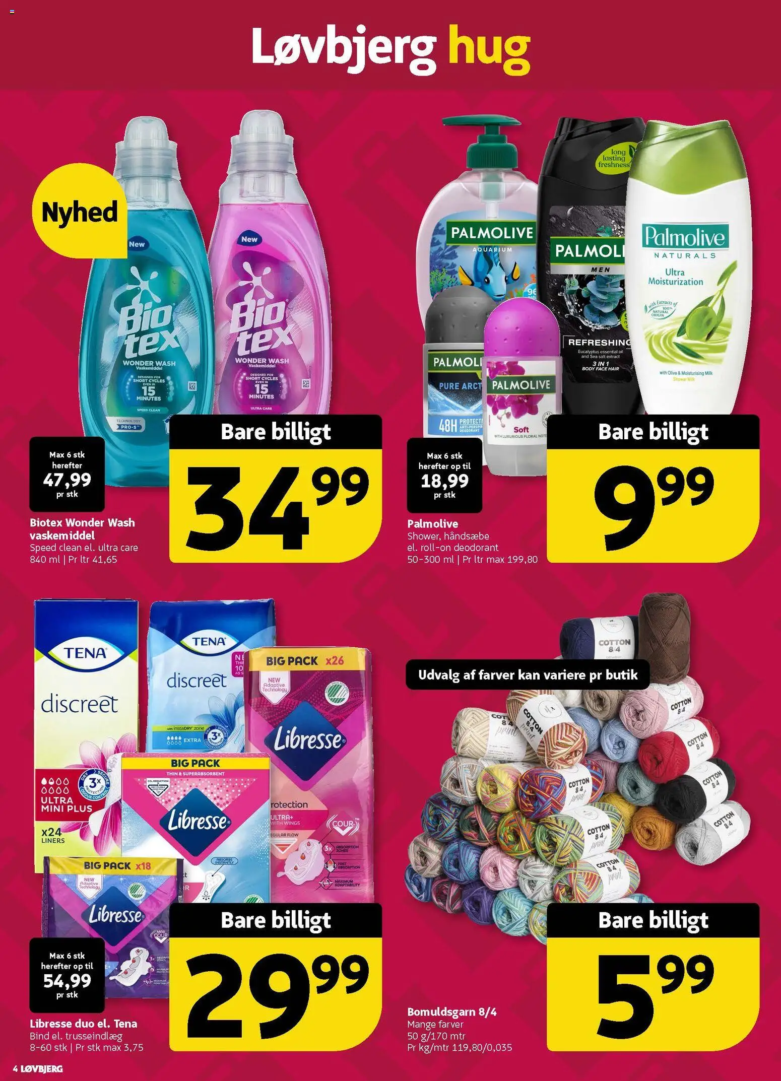 Løvbjerg tilbudsavis – gyldig fra 17.04.2026 | Side: 4 | Produkter: Deodorant, Salt