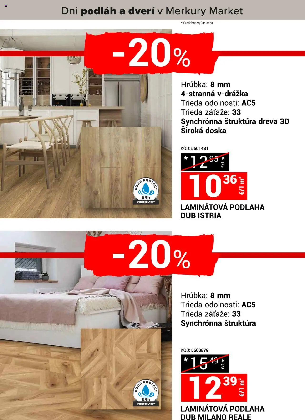 Nové Merkury Market akcie – leták je platný od 18.10.2025 | Strana: 3 | Produkty: Podlaha, Laminátová podlaha