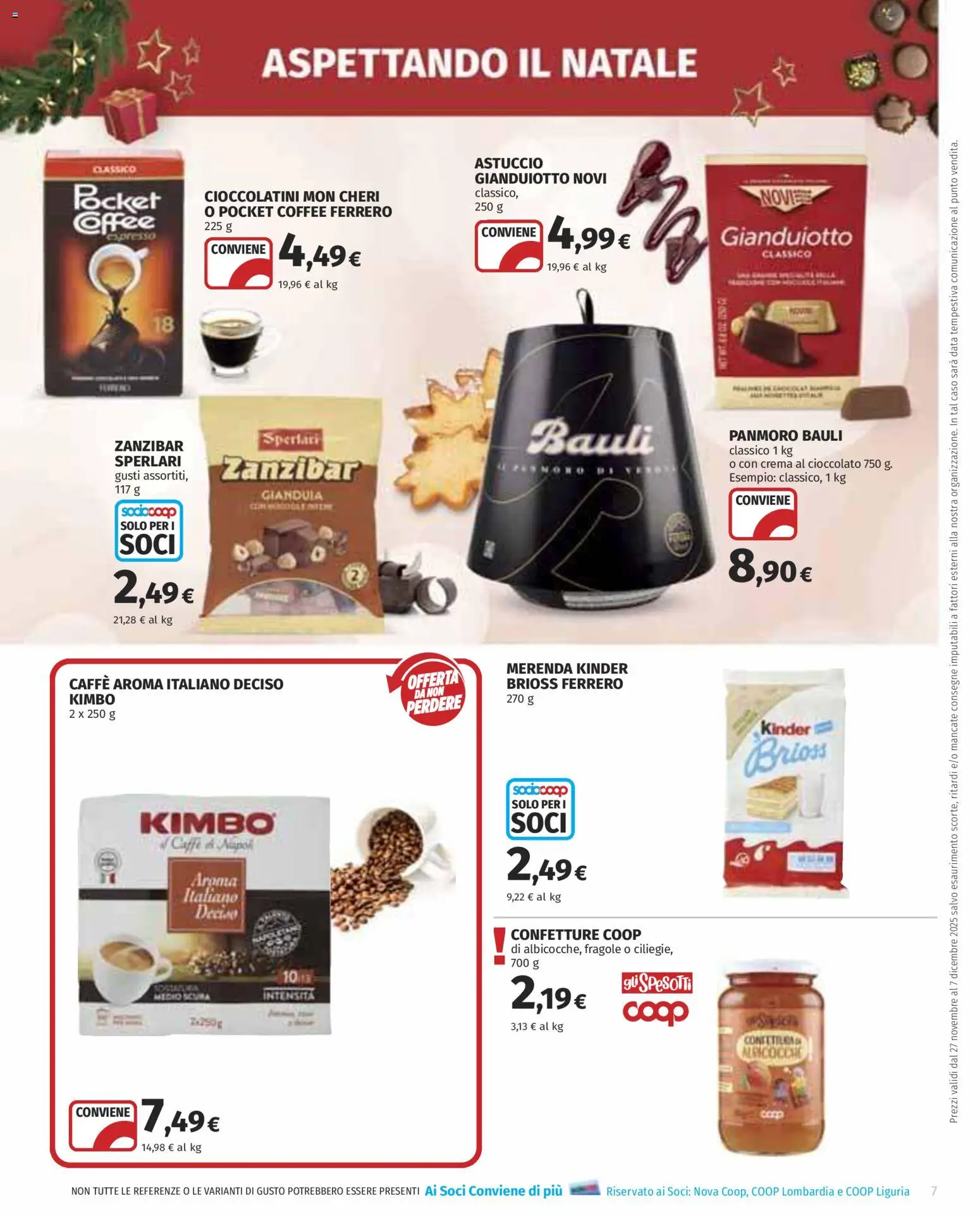 Volantino COOP del 27.11.2025 | Pagina: 7 | Prodotti: Crema, Fragole, Data, Albicocche