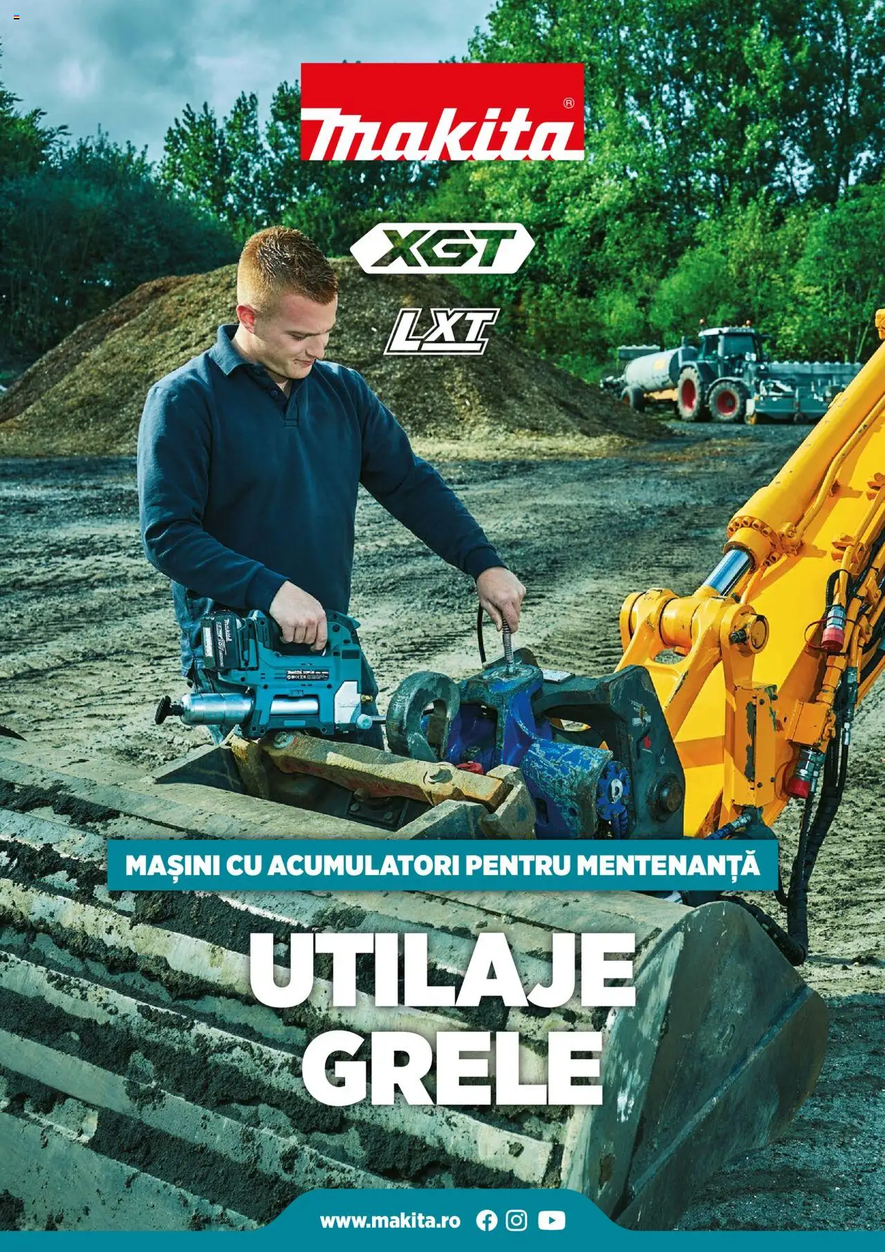 Makita catalog - Broșură Mașini cu acumulatori pentru mentenanță utilaje grele – valabil de la 01.09.2023 | Pagină: 1