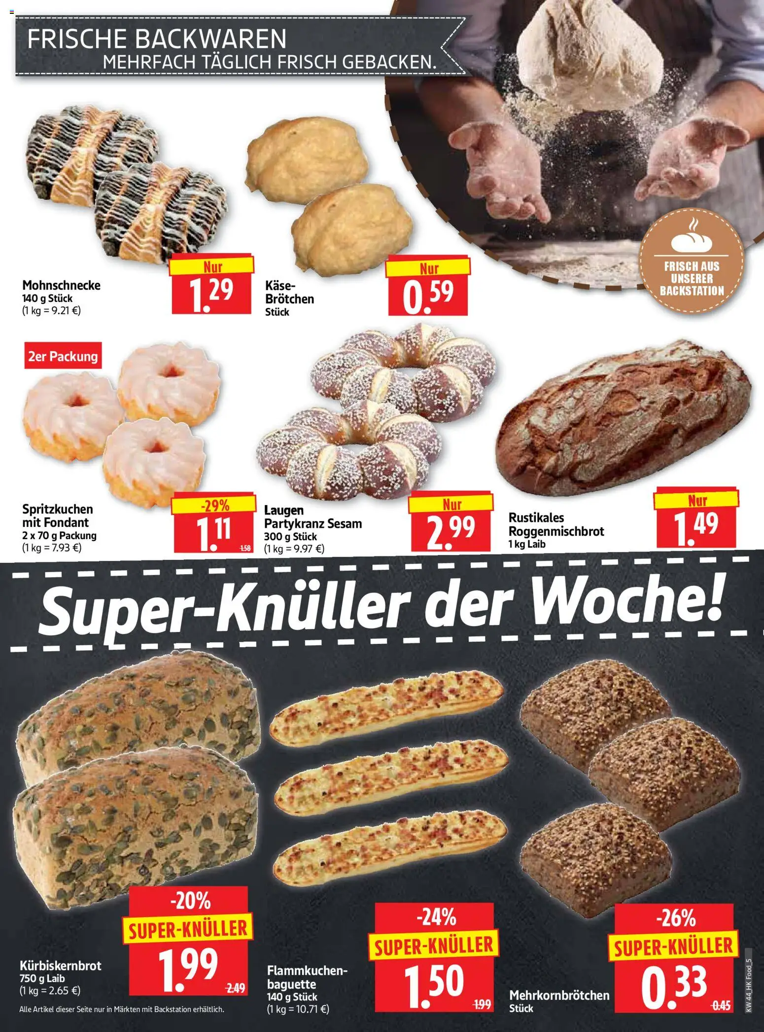 HERKULES Prospekt 	 – gültig ab 27.10.2025 | Seite: 5 | Produkte: Käse, Baguette