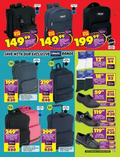 Shoprite specials catalogue – valid from 29.12.2025 | Page: 15 | Products: Sim, Socks, Backpack, Laptop