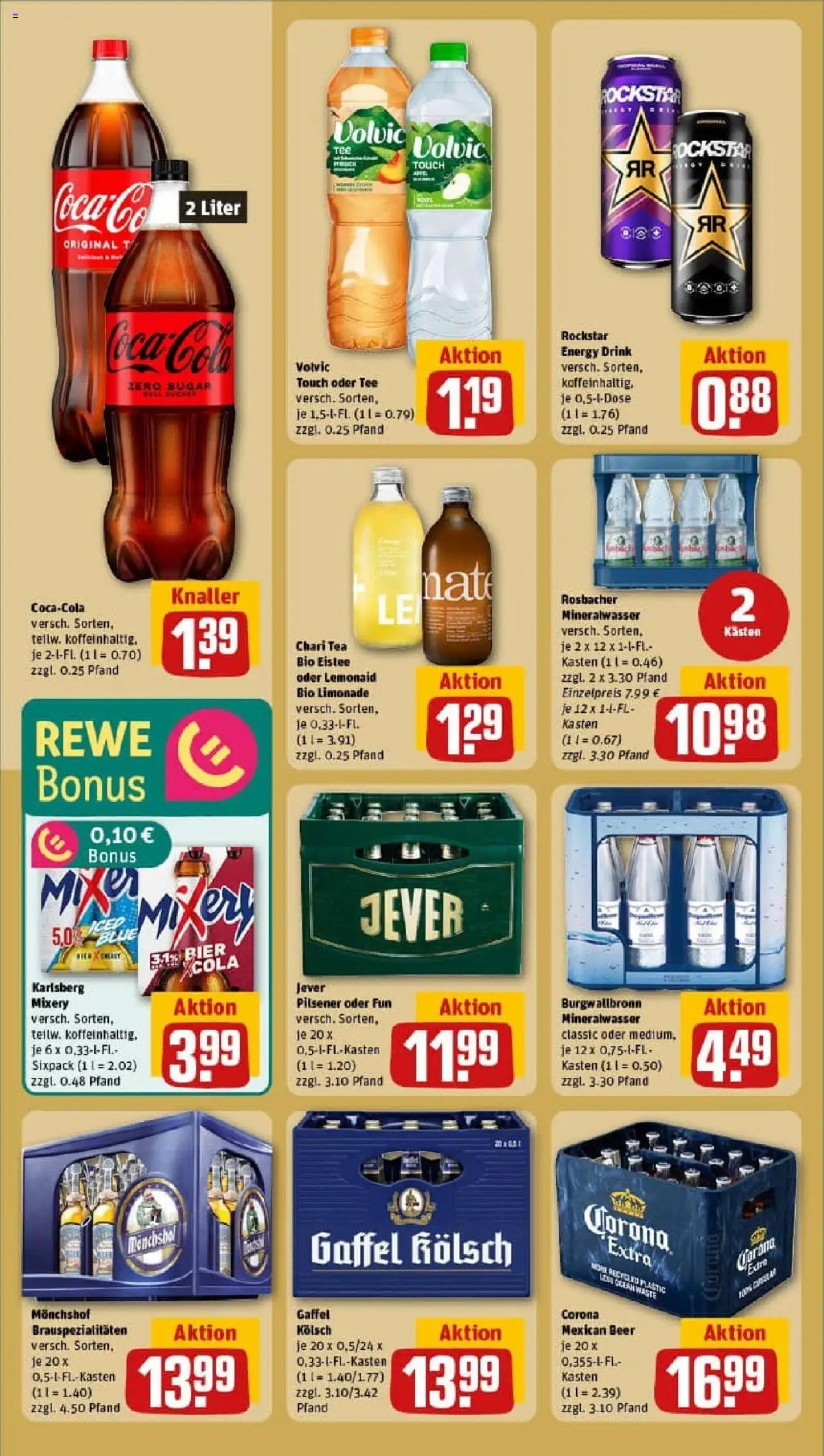 Rewe prospekt Mönchengladbach	 - gültig ab dem 22.06.2025 | Seite: 18 | Produkte: Monchshof, Mixer, Limonade, Volvic touch