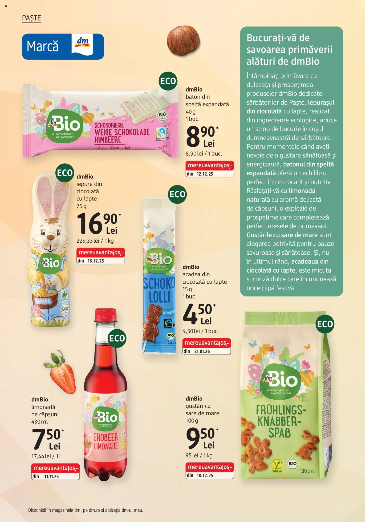 Noul catalog DM drogeriemarkt – valabil de la 02.04.2026 | Pagină: 6 | Produse: Sıcak su torbası, Lapte, Ciocolată, Paste
