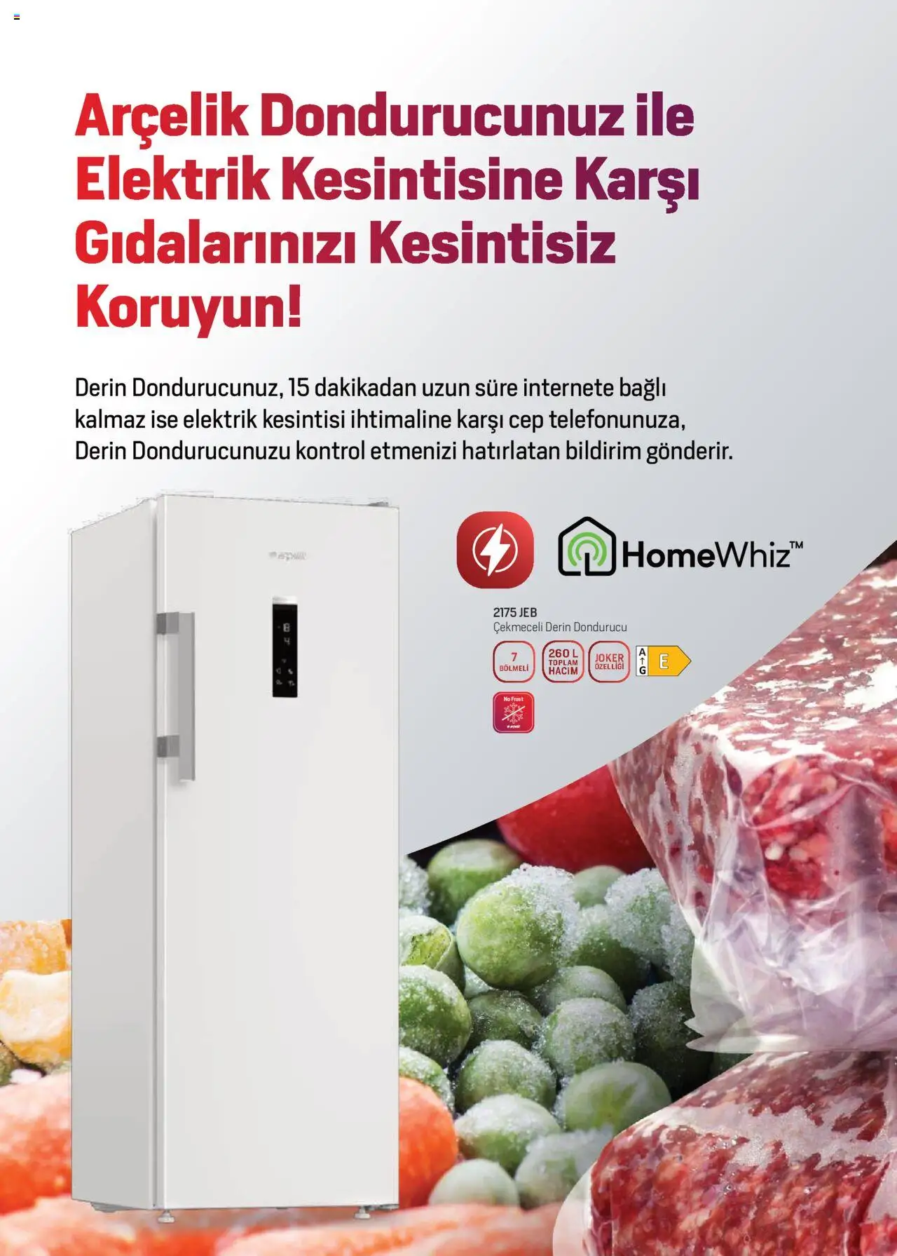 Arçelik Katalog - 16.09.2025 tarihinden itibaren geçerlidir | Sayfa: 14 | Ürünler: Dondurucu