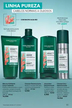 Pré-visualização Yves Rocher catálogo 4 válido de 12.03.2026 | Página: 55 | Produtos: Argila, Shampoo
