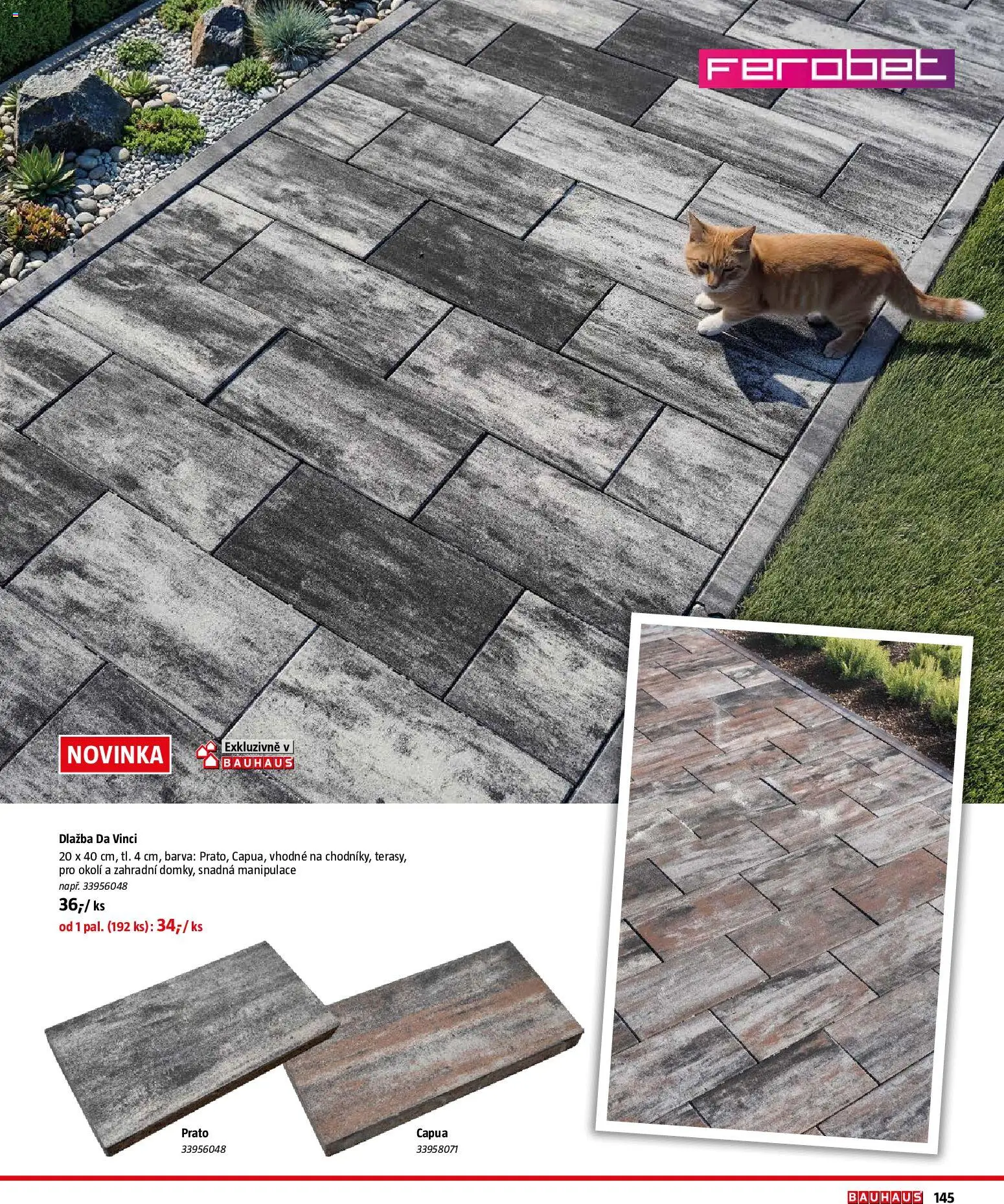 Bauhaus katalog Záhradní nábytek od 08.04.2026 | Strana: 145 | Produkty: Dlažba