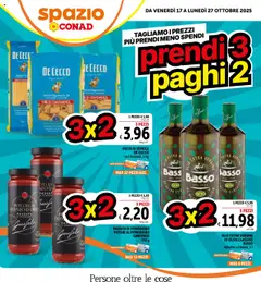 Anteprima del volantino Spazio Conad Prendi 3 paghi 2 catalogo valido a partire dal 17.10.2025