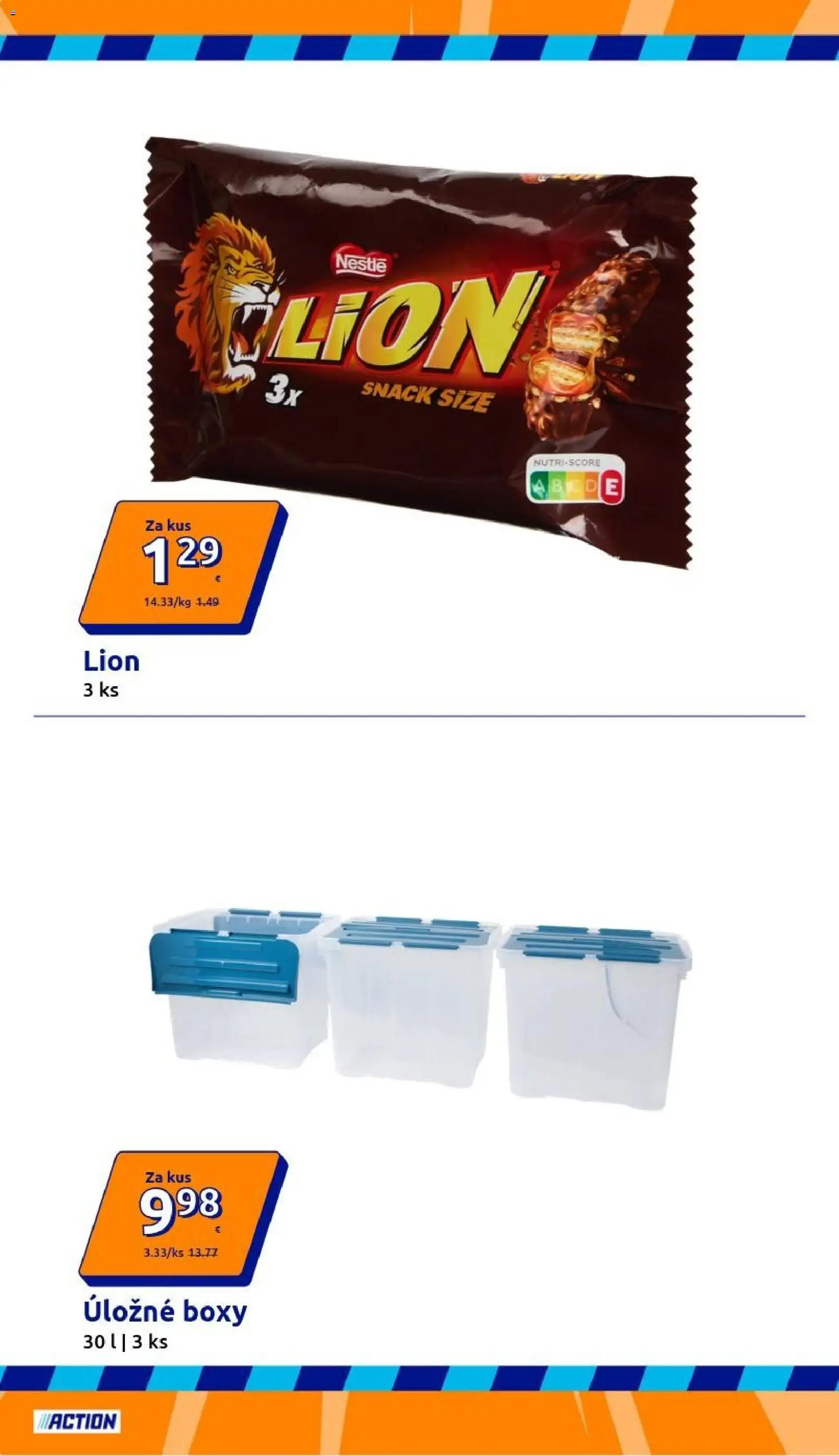 Nové Action akcie – leták je platný od 29.04.2026 | Strana: 16 | Produkty: Úložné boxy