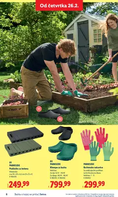 Lidl katalog Bašta o kojoj se priča - pregled Lidl kataloga - važi od 26.02.2026 | Strana: 8 | Proizvode: Parkside, Rukavice