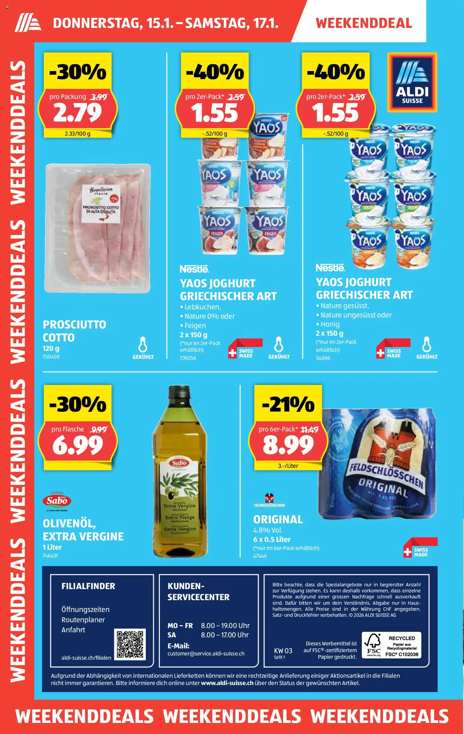 Aldi Aktionen – gültig ab 15.01.2026 | Seite: 2 | Produkte: Joghurt, Uhr