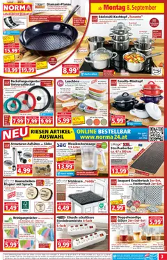 Norma Flugblatt gültig ab 08.09.2025 | Seite: 3 | Produkte: Ofen, Reinigungstücher