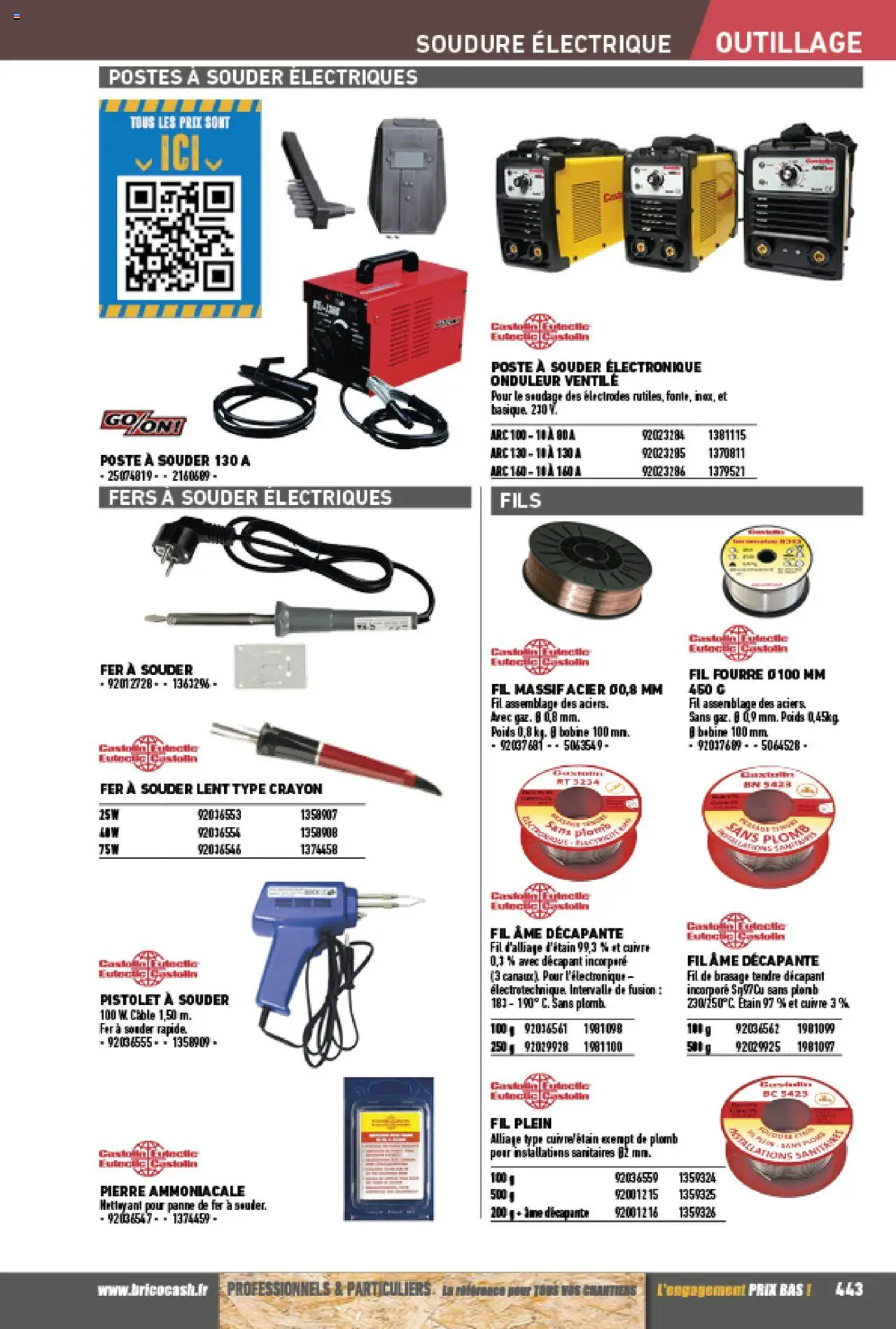 {H1} | Page: 443 | Produits: Câble, Poids, Crayon, Poste à souder