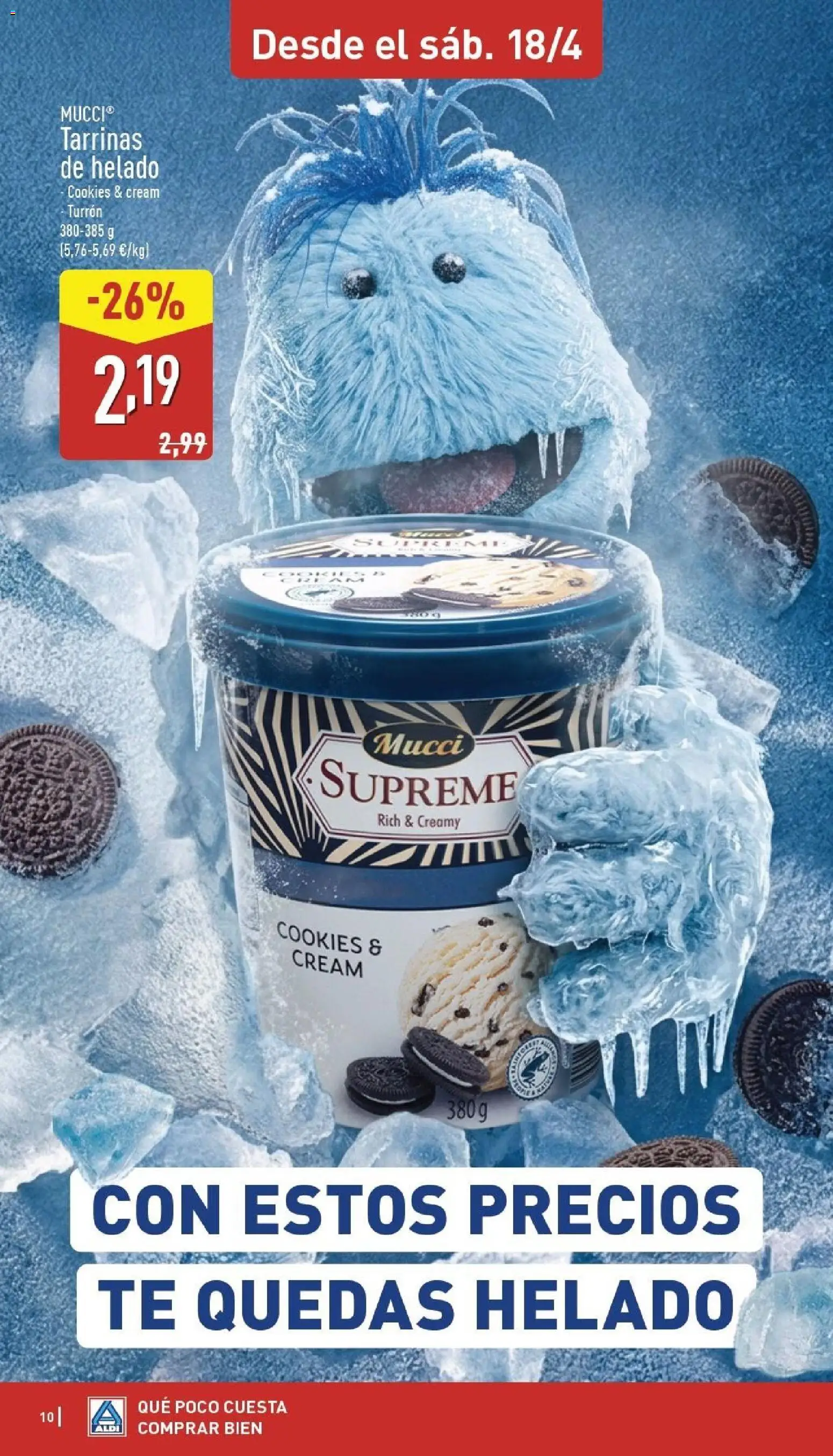 Aldi folleto Baleares │ válido desde el 13.04.2026 | Página: 10 | Productos: Té, Helado