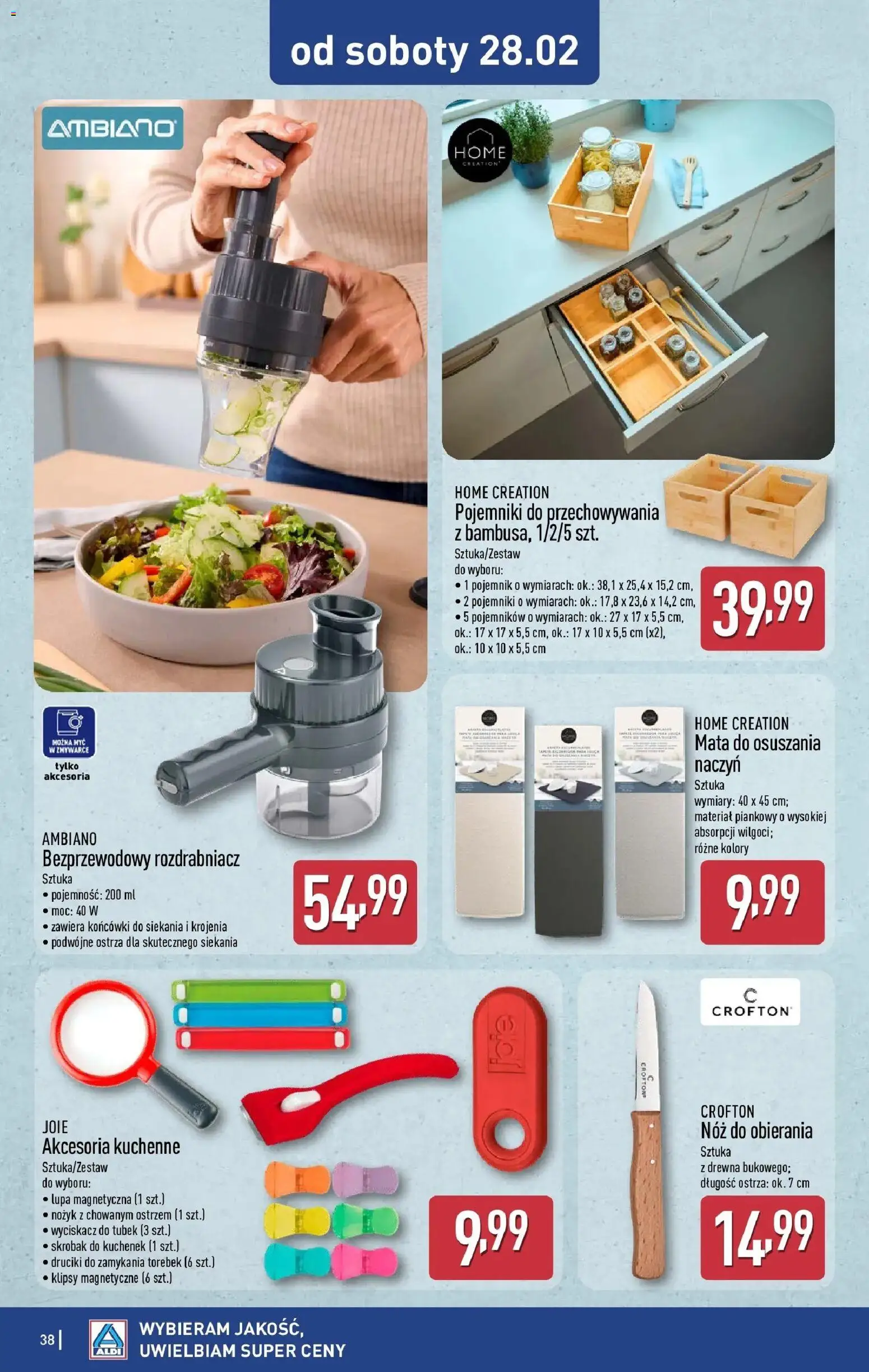 Aldi Gazetka od 23.02.2026 | Strona: 38 | Produkty: Nożyk
