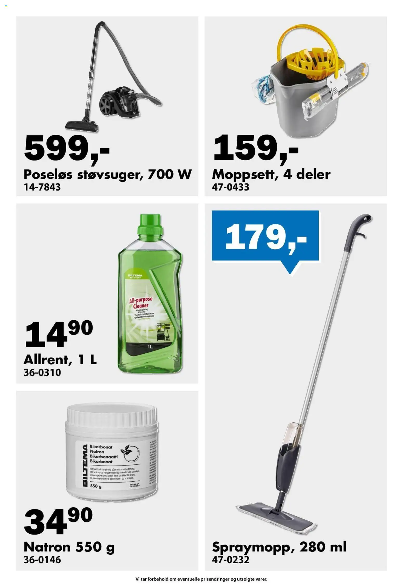 {H1} | Side: 7 | Produkter: Vask, Natron, Суміш дитяча