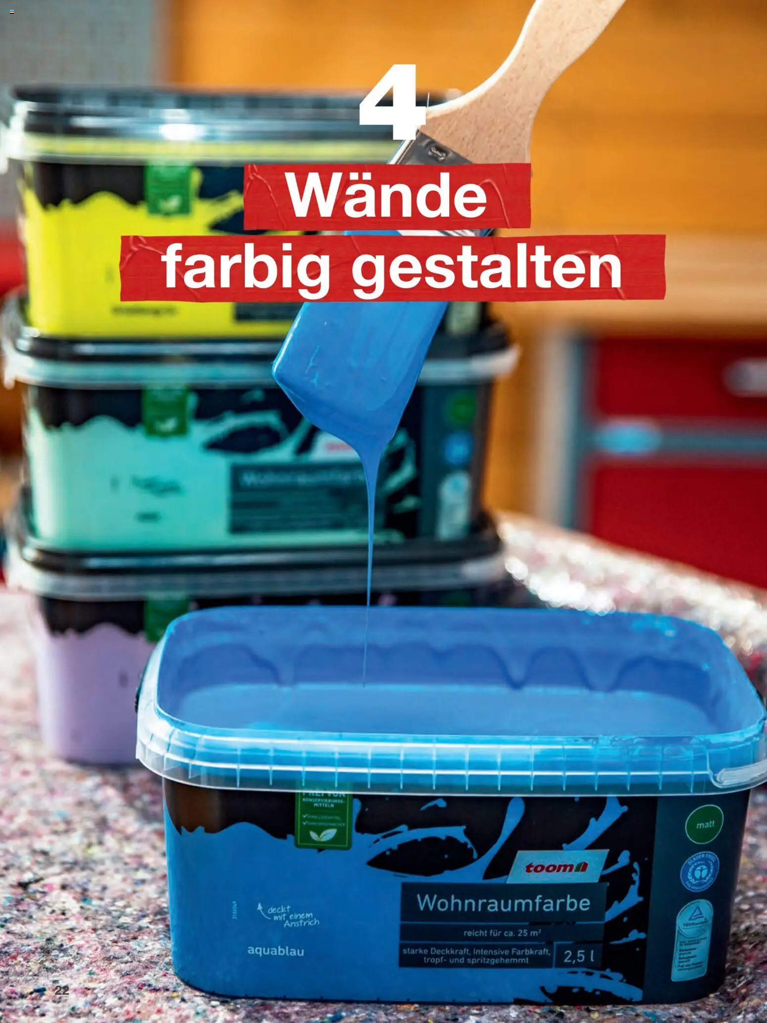 Toom Baumarkt Wände streichen und tapezieren – gültig ab 01.01.2026 | Seite: 22
