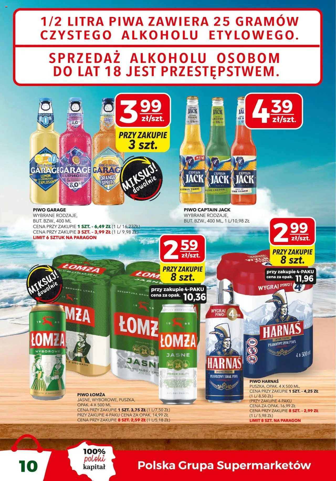 Top Market Gazetka od 12.08.2025 | Strona: 10 | Produkty: Harnaś, Piwo