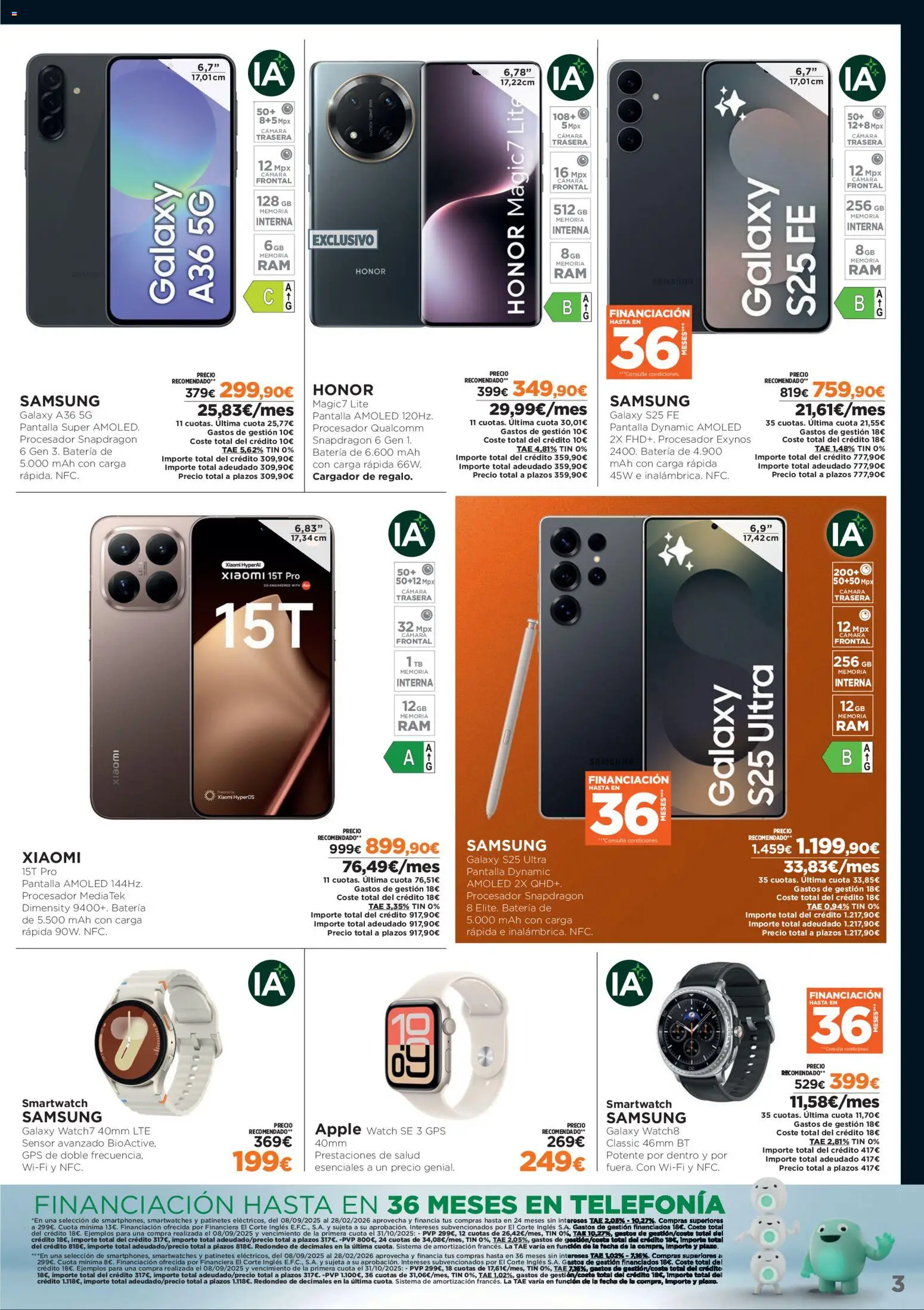 El Corte Inglés Black Friday │ válido desde el 10.11.2025 | Página: 3 | Productos: Apple, Cámara, Batería