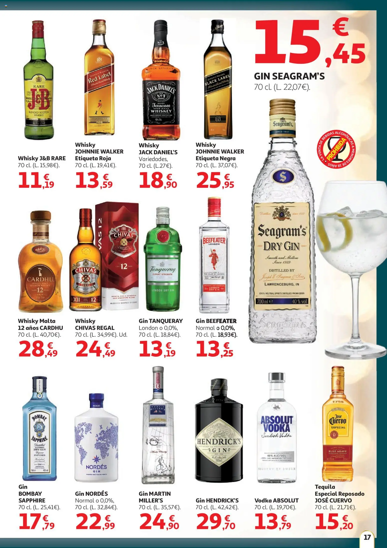 Alcampo - Nacional SST │ válido desde el 11.12.2025 | Página: 17 | Productos: Vodka, Whisky