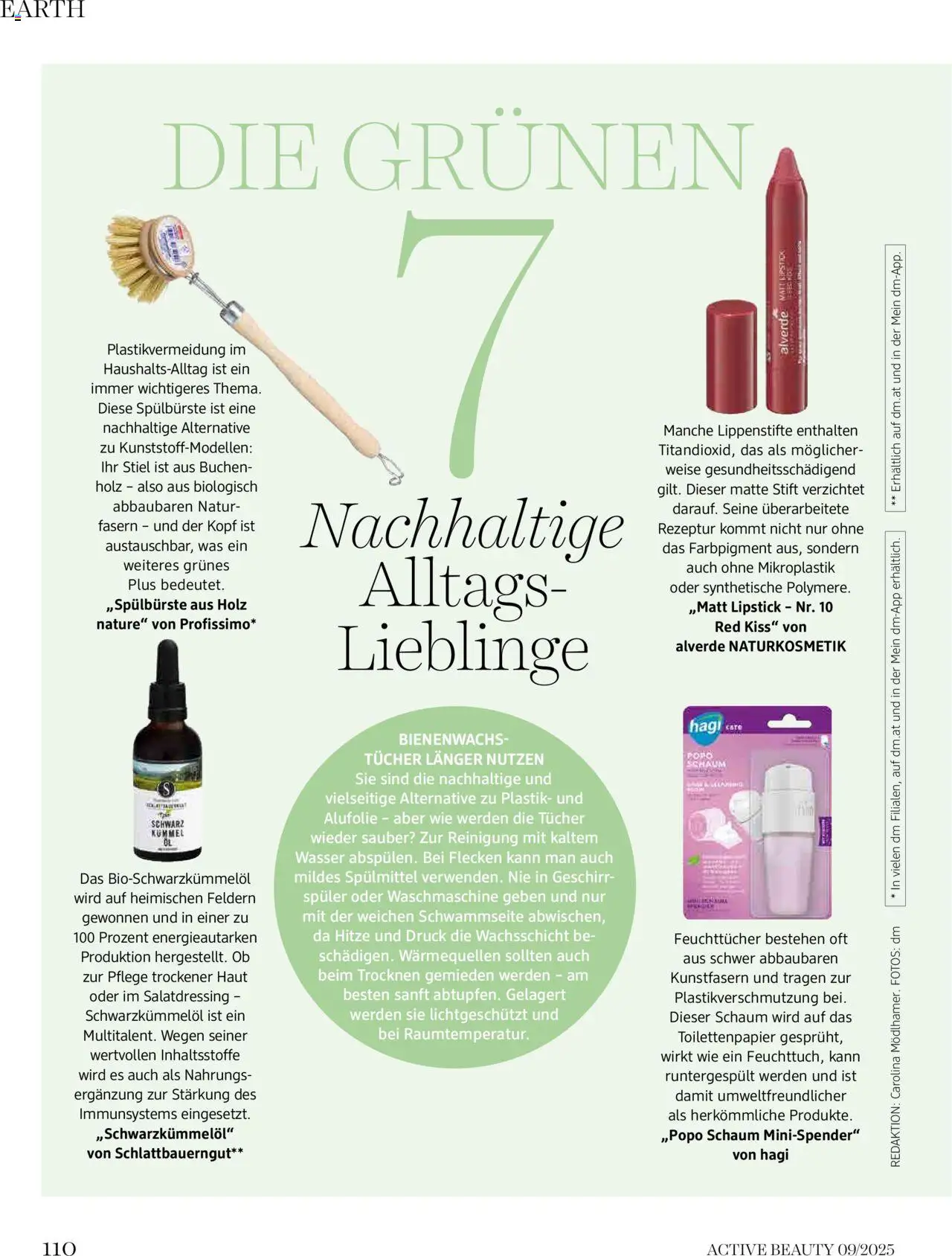 dm drogerie markt Active Beauty Magazin 09/2025 gültig ab 10.09.2025 | Seite: 110 | Produkte: Wasser, Waschmaschine