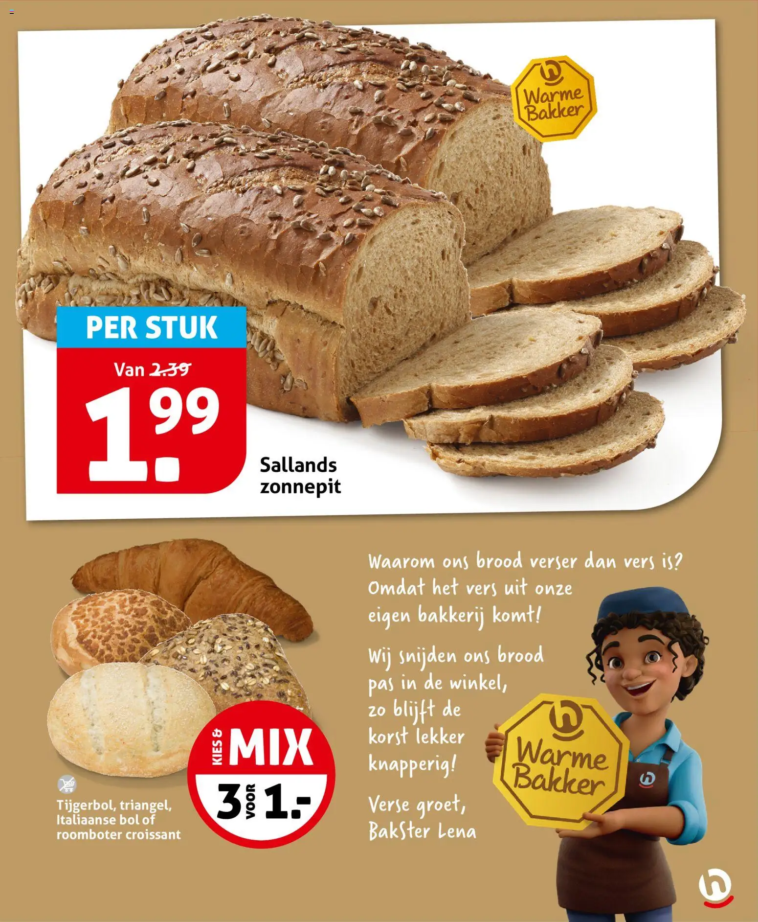 {H1} | Pagina: 17 | Producten: Brood, Roomboter, Bakkerij, Bol