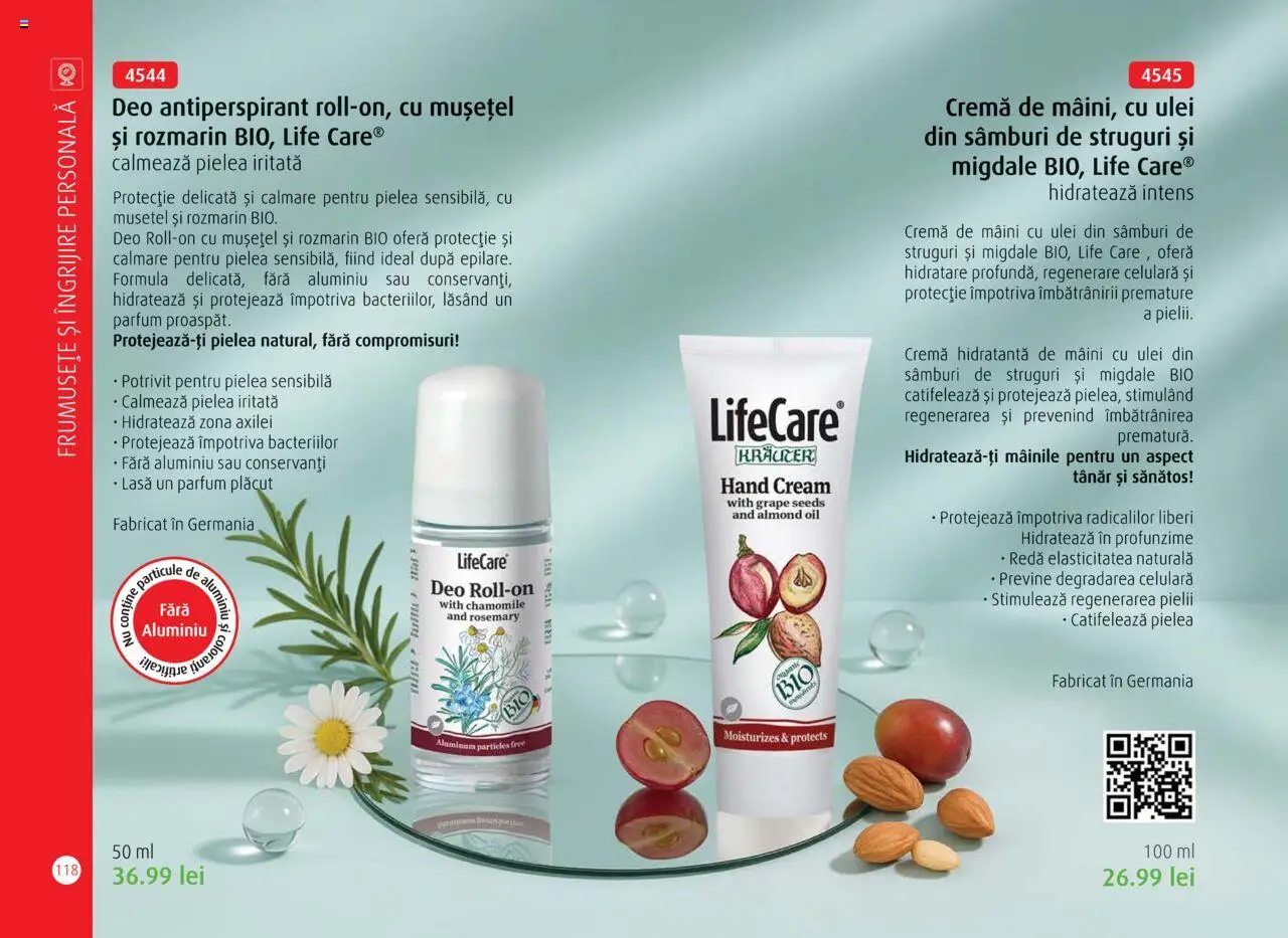 Noul catalog Life Care – valabil de la 01.10.2025 | Pagină: 120 | Produse: Şerit ödül, Cremă, Cremă de mâini, Antiperspirant