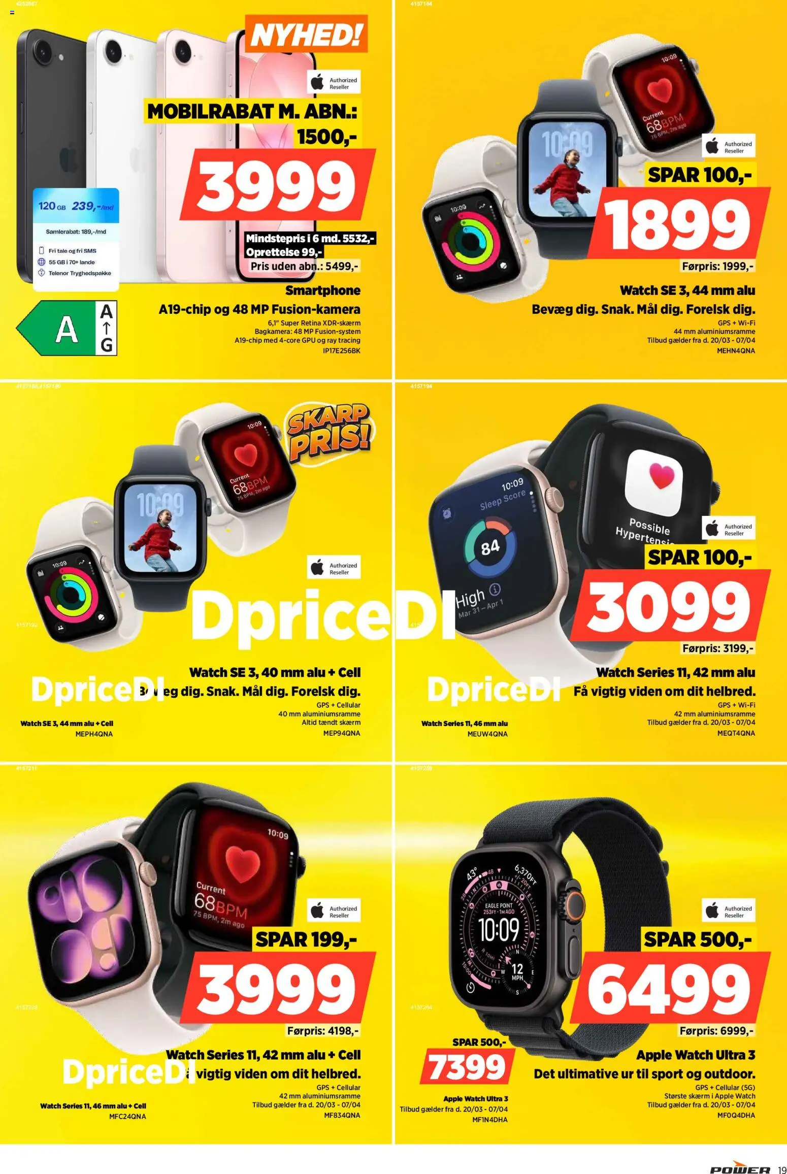 Power tilbudsavis – gyldig fra 01.04.2026 | Side: 19 | Produkter: Skærm, Ur, Smartphone, GPS