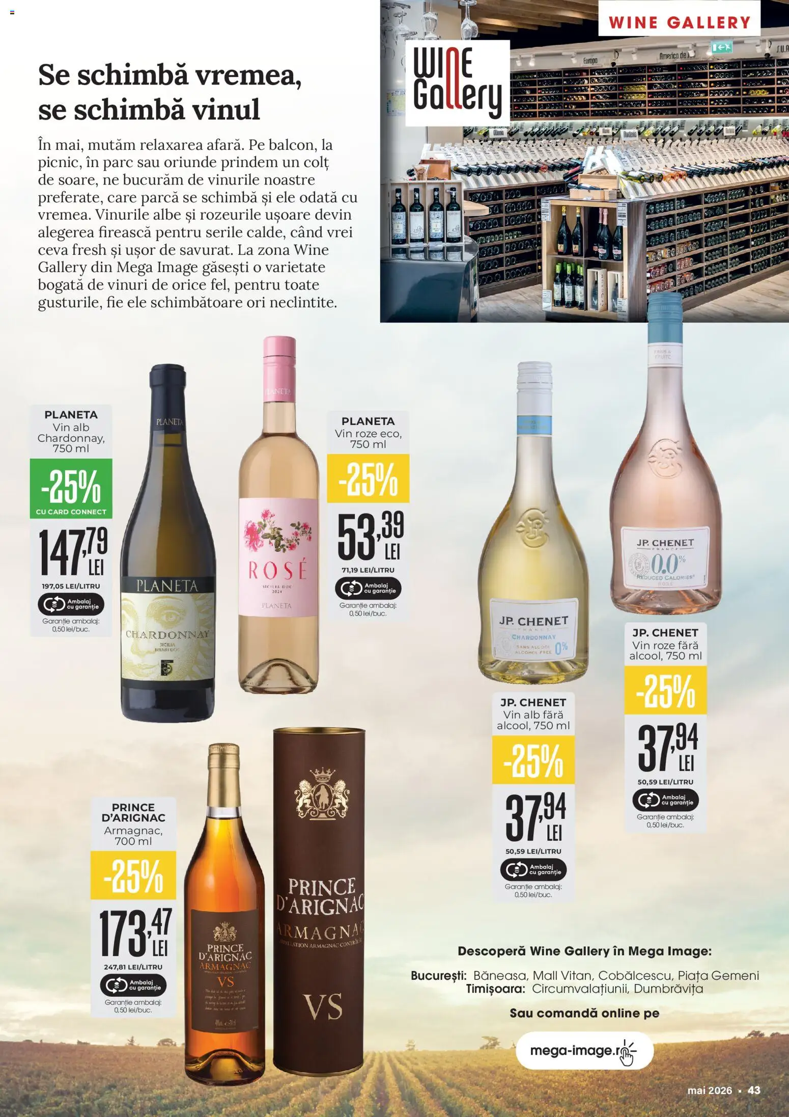 Noul catalog Mega Image – valabil de la 23.04.2026 | Pagină: 43 | Produse: Vin