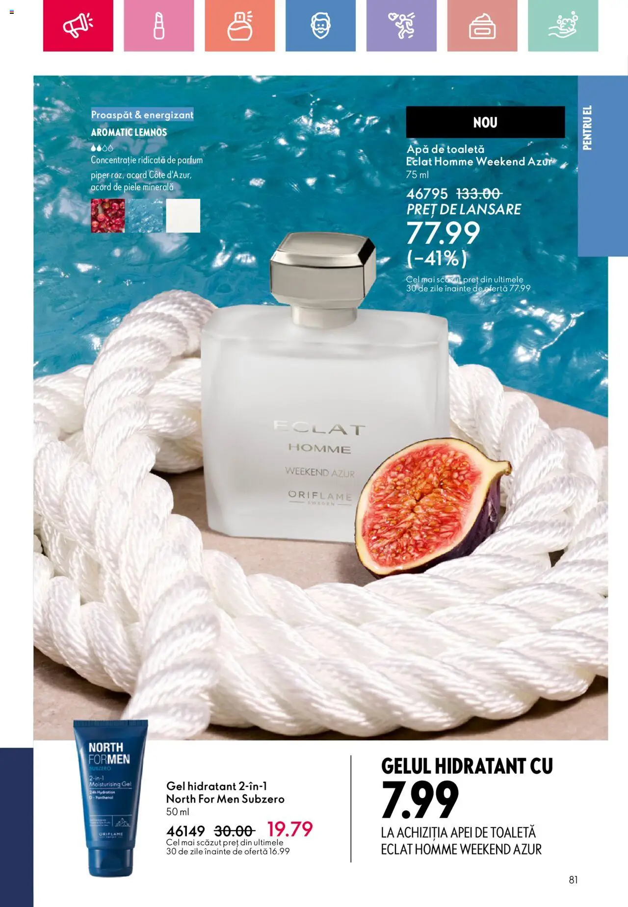 Oriflame catalog 10 2025 – valabil de la 06.07.2025 | Pagină: 81 | Produse: Toaletă, Parfum, Apă, Piper