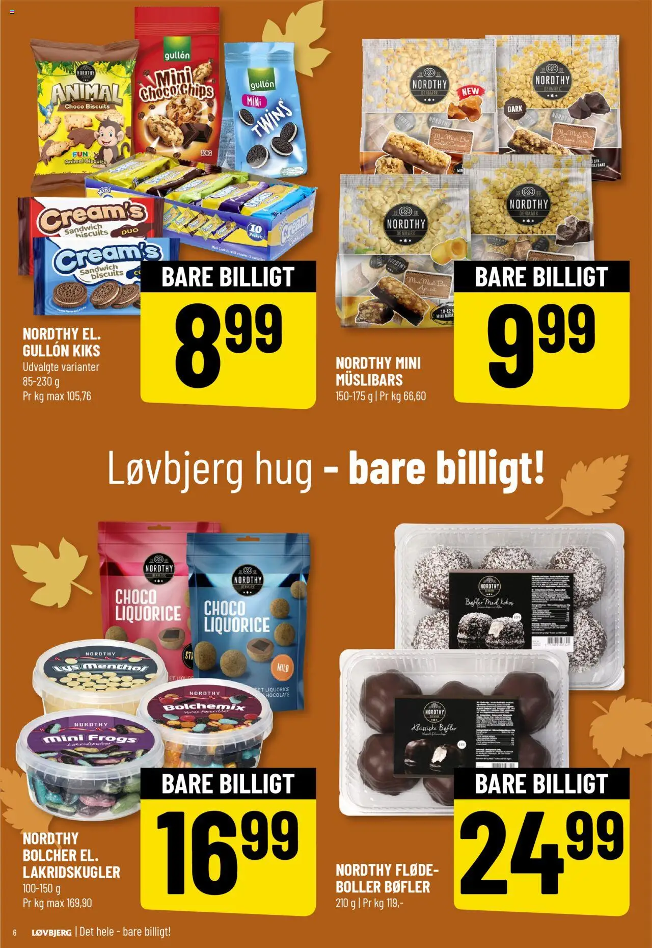 Løvbjerg tilbudsavis – gyldig fra 03.10.2025 | Side: 6 | Produkter: Chips, Fløde, Cookies