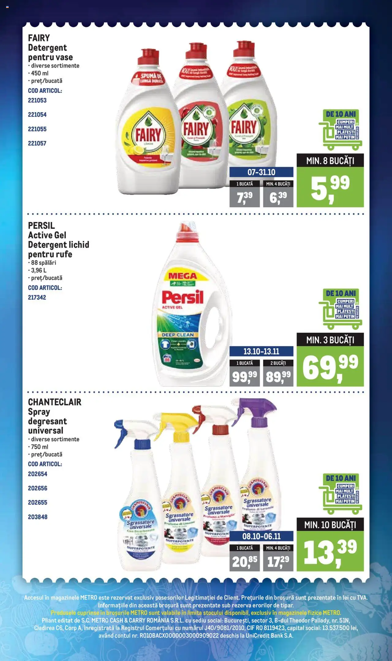 Noul catalog Metro – valabil de la 20.10.2025 | Pagină: 3 | Produse: Pomelo, Detergent