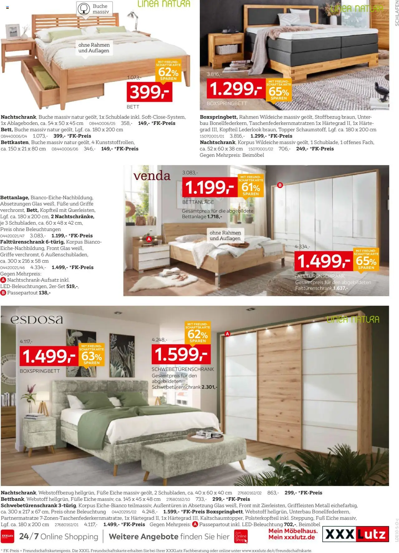 XXXL Lutz Prospekt 	 – gültig ab 12.10.2025 | Seite: 29 | Produkte: Bett, Schwebetürenschrank, Boxspringbett, Topper