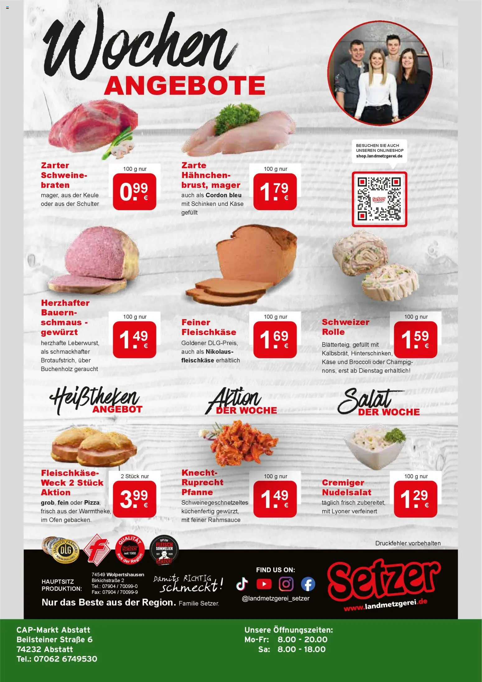 CAP Markt Prospekt – gültig ab 01.12.2025 | Seite: 4 | Produkte: Ofen, Hahnchen, Käse, Salat