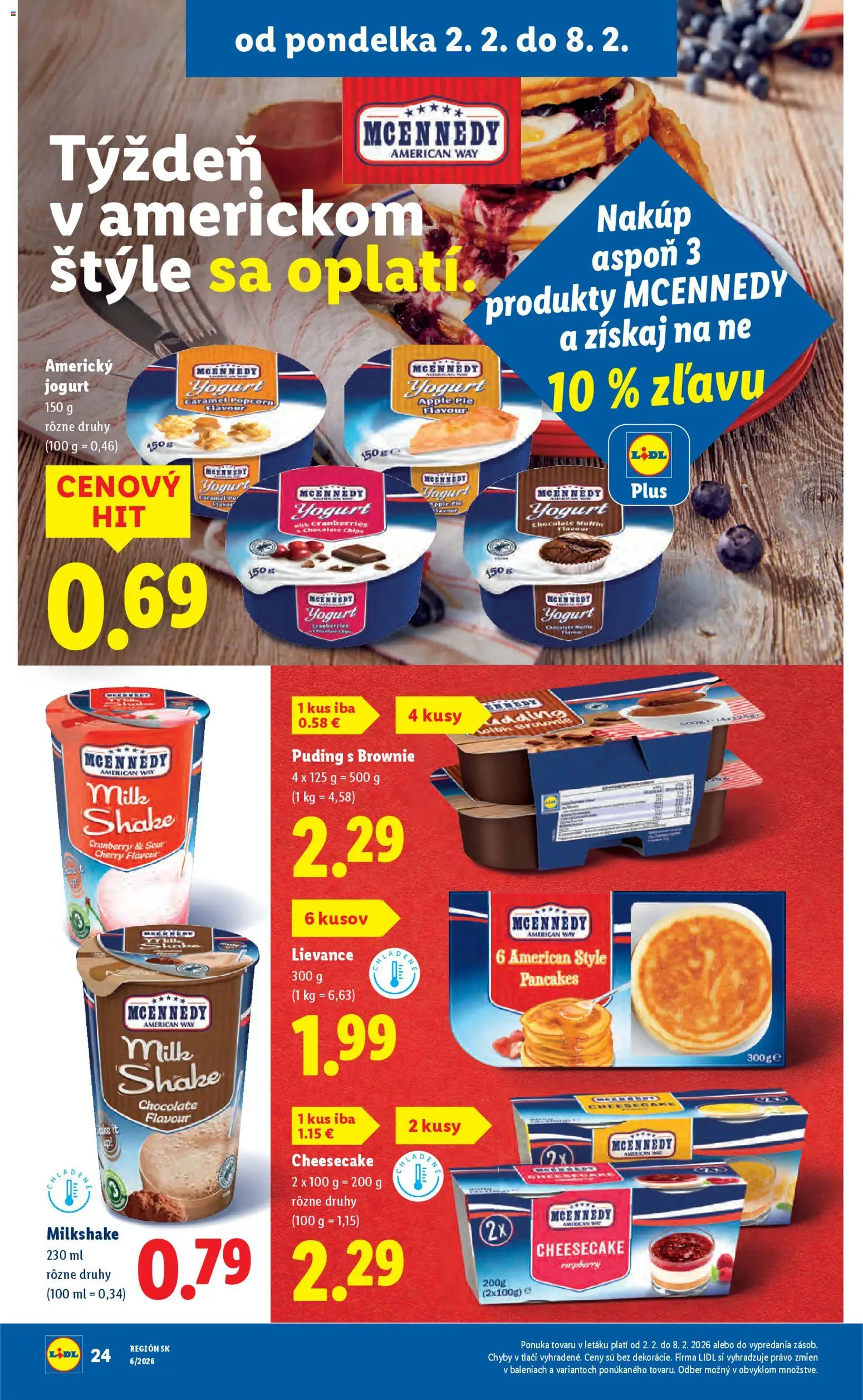 Nové Lidl akcie – leták je platný od 05.02.2026 | Strana: 70 | Produkty: Jogurt, Puding, Apple