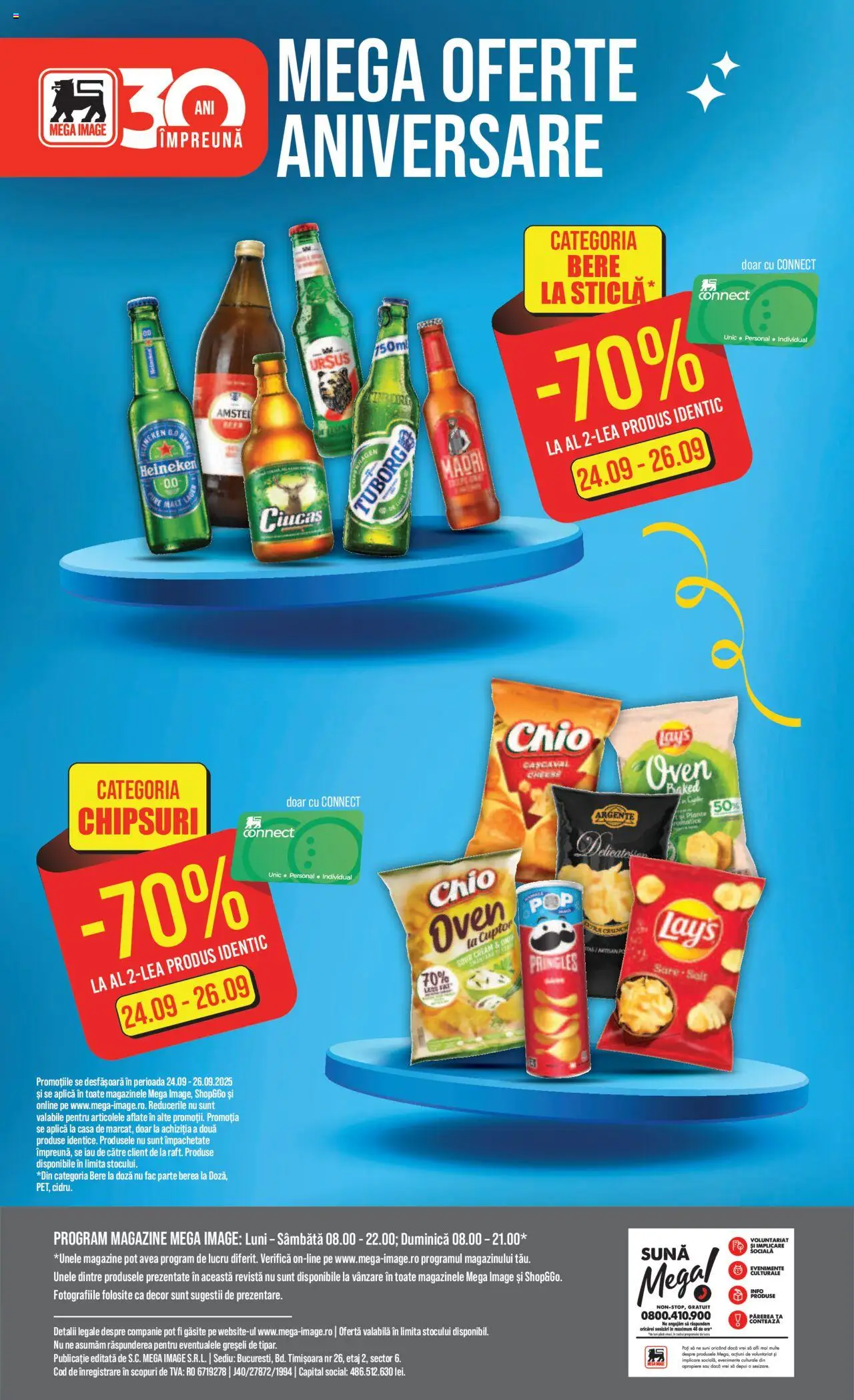 Noul catalog Mega Image – valabil de la 18.09.2025 | Pagină: 28 | Produse: Cașcaval, Bere, Chipsuri