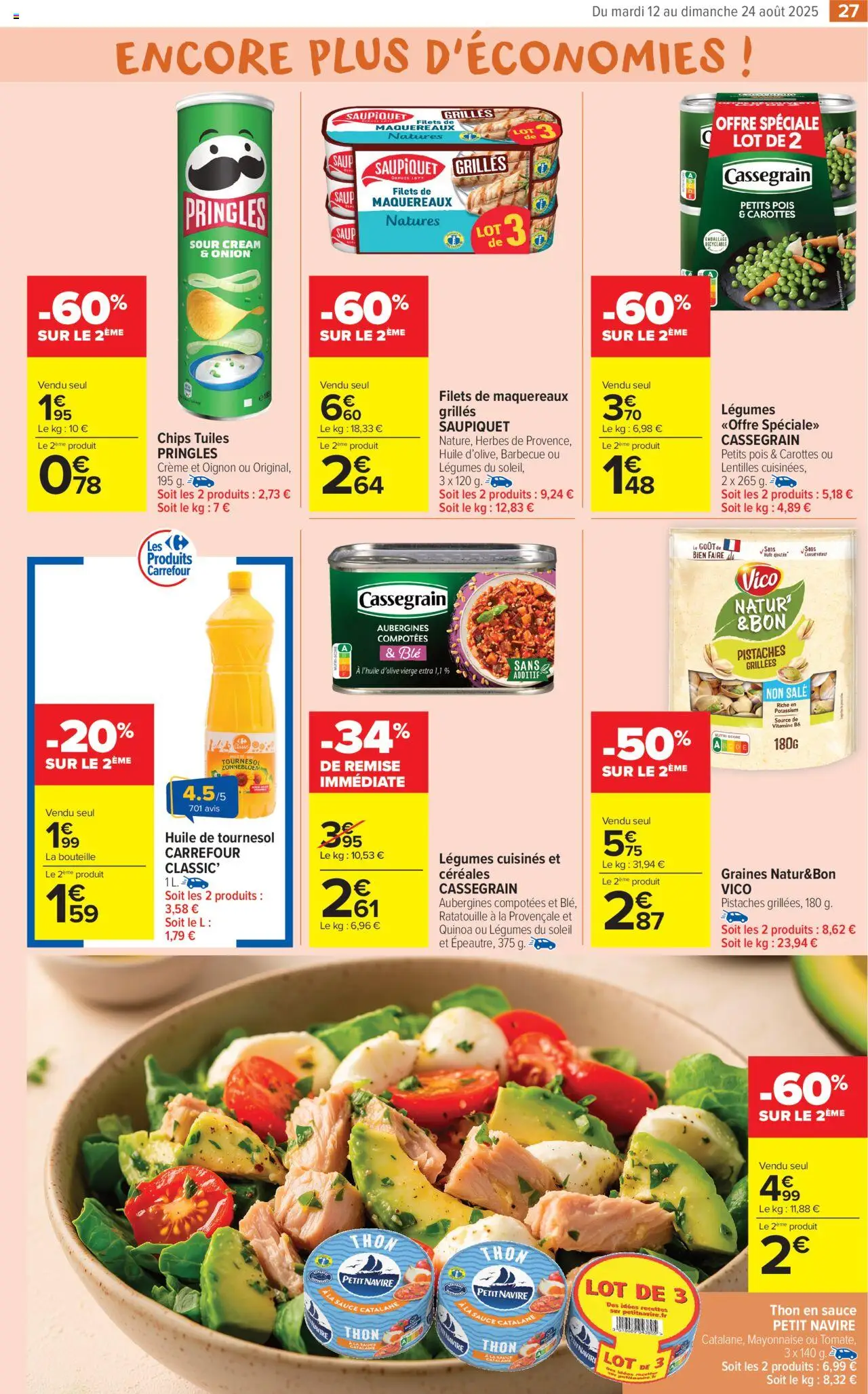  | Page: 29 | Produits: Mayonnaise, Pois, Chips, Crème