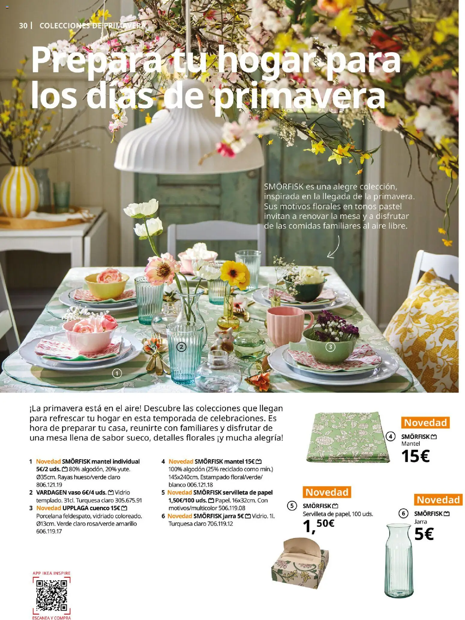 Catálogo IKEA Family Mallorca │ válido desde el 01.01.2026 | Página: 30 | Productos: Mantel, Mesa