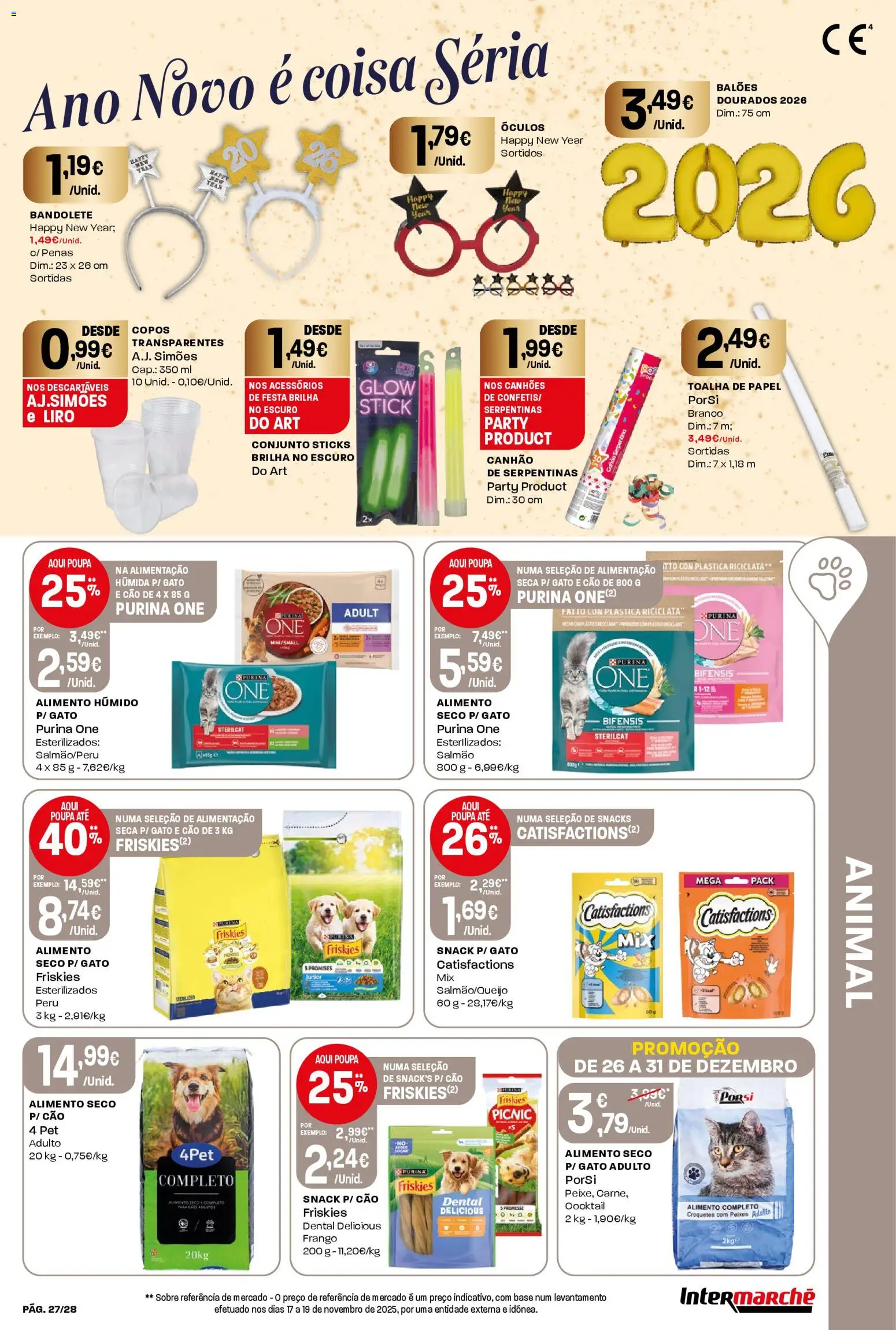 Intermarché Folheto Contact │ válido de 26.12.2025 | Página: 27 | Produtos: Óculos, Copos, Frango, Base