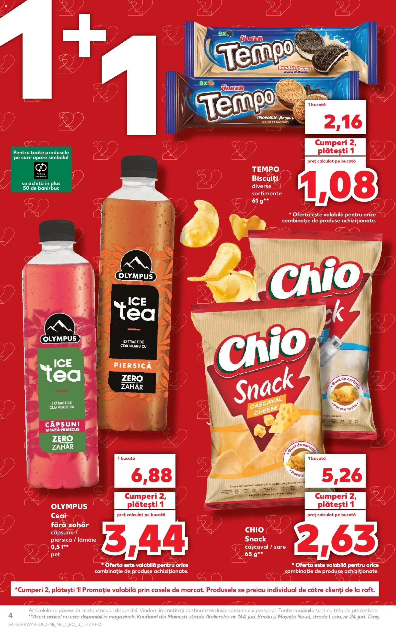 Noul catalog Kaufland – valabil de la 29.10.2025 | Pagină: 4 | Produse: Piersică, Ceai, Zahăr, Lămâie