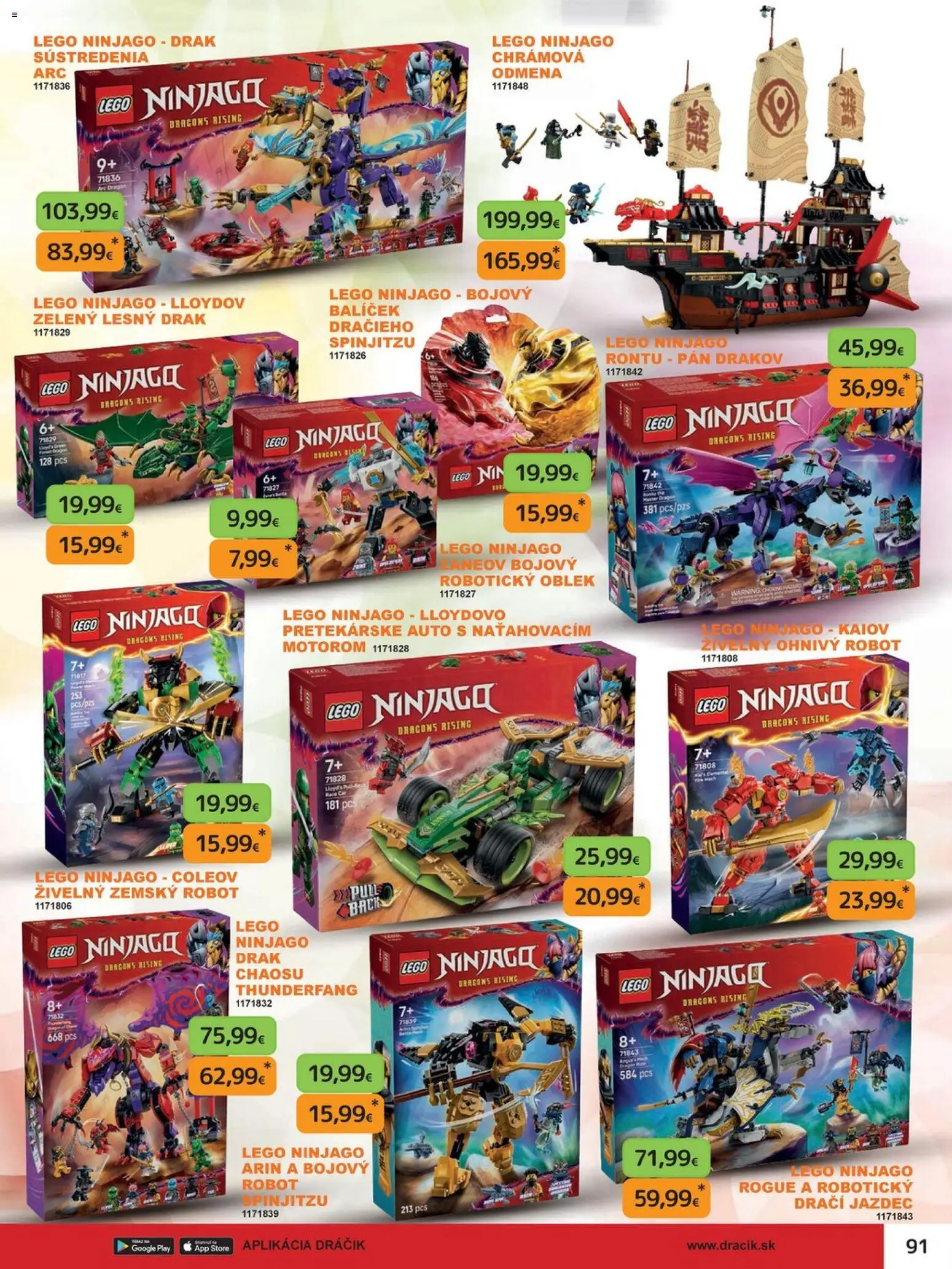 Nové Dráčik akcie – leták je platný od 03.10.2025 | Strana: 101 | Produkty: PC, LEGO, Oblek