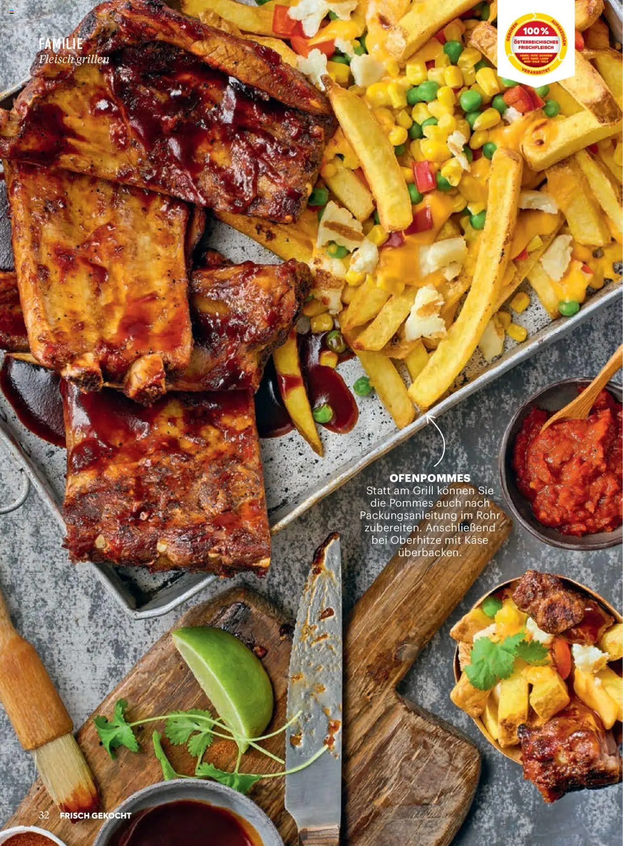 Billa Frisch Gekocht gültig ab 03.07.2025 | Seite: 32 | Produkte: Grill, Käse
