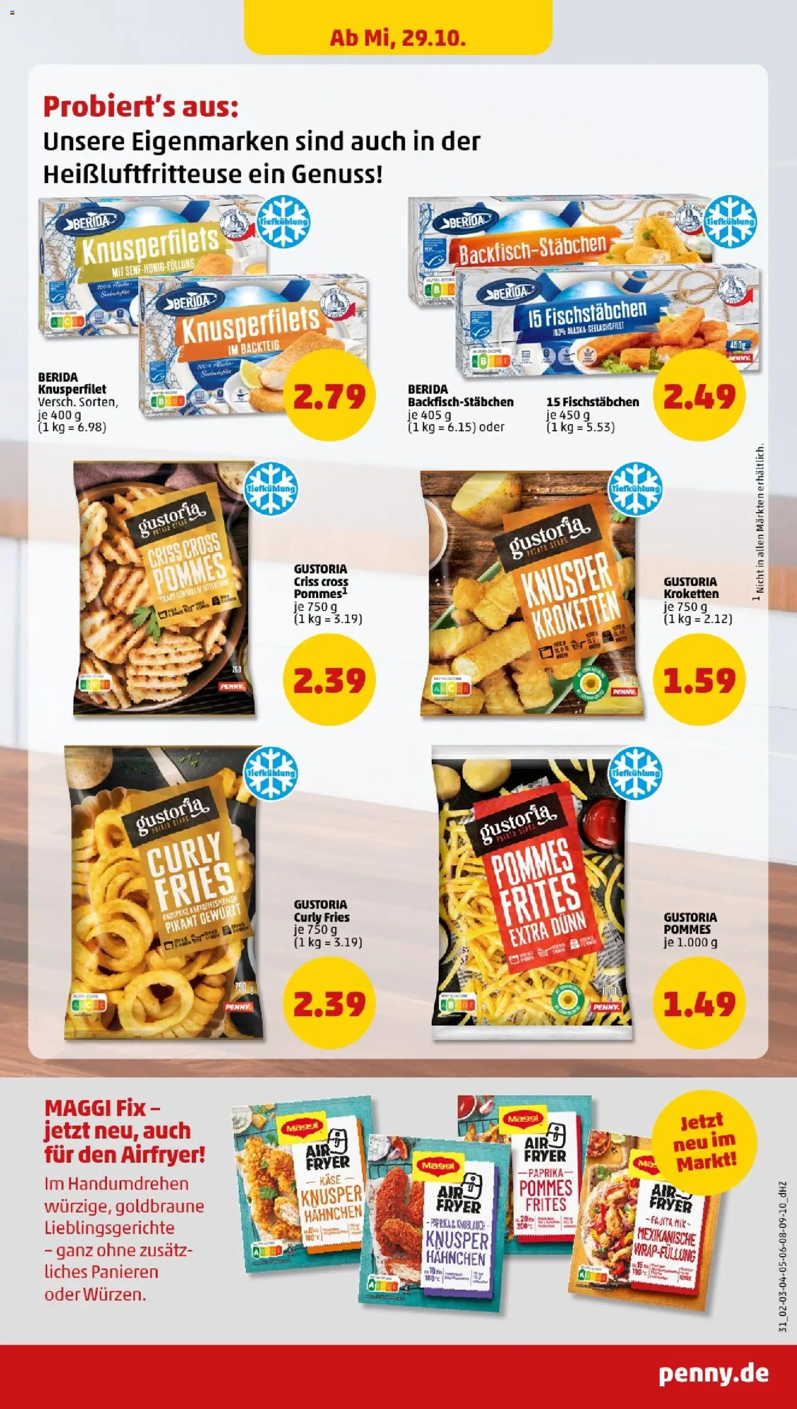 Penny - Hamburg  – gültig ab 27.10.2025 | Seite: 33 | Produkte: Hahnchen, Käse, Paprika, Heißluftfritteuse