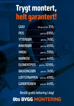 Forhåndsvisning av Obs Bygg - Kundeavis gyldig fra 29.03.2026 | Side: 30 | Produkter: Peis