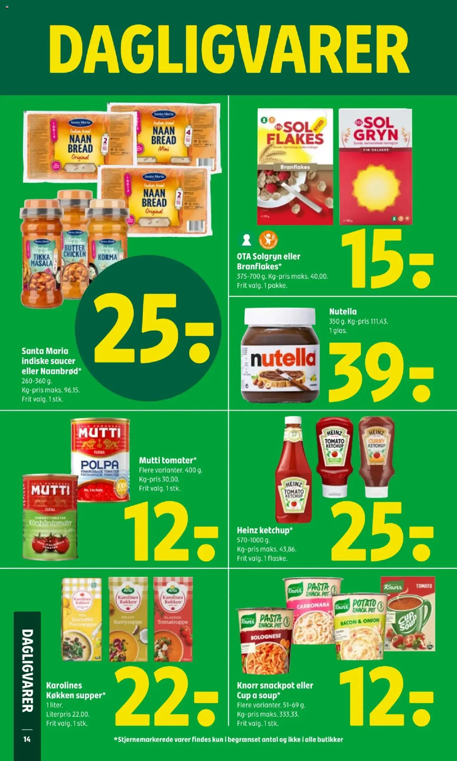 Coop 365 tilbudsavis – gyldig fra 27.11.2025 | Side: 16 | Produkter: Tomater, Ketchup, Bacon, Nutella