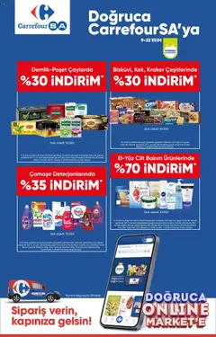 09.10.2025 tarihinden itibaren geçerli olan CarrefourSA kataloğu önizlemesi